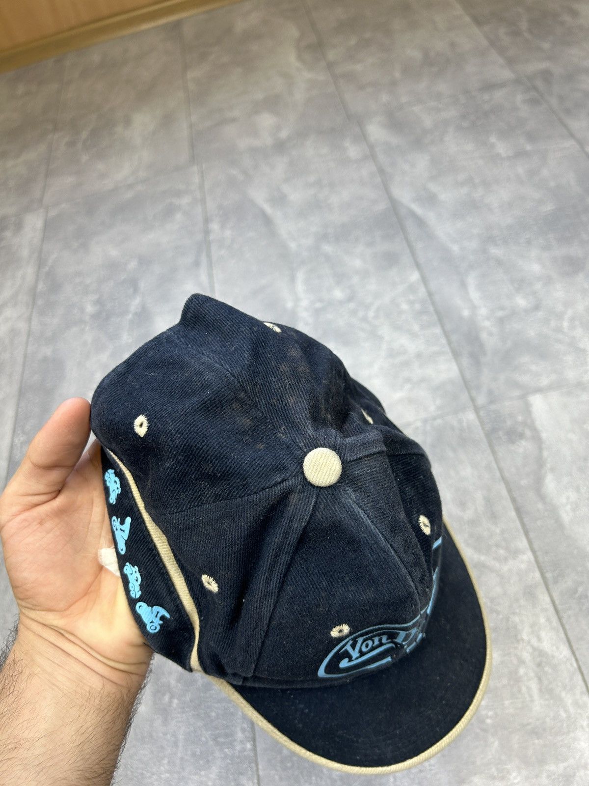Vintage × Von Dutch Mens Vintage Von Dutch Cap navy hats y2k streetwear rare Size ONE SIZE - 7 Thumbnail