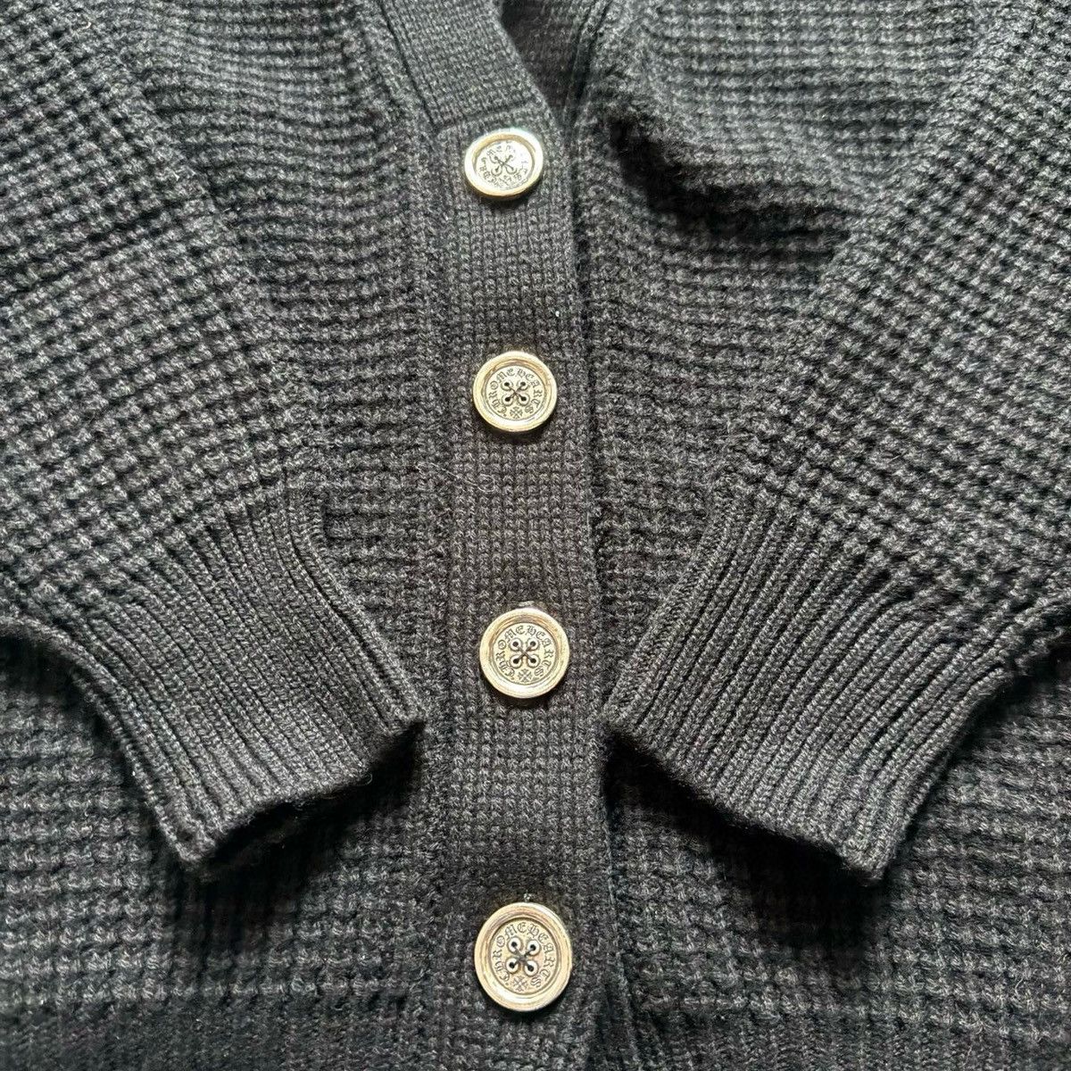 Chrome Hearts Chrome Hearts leather cross patches Cashmere Cardigan Size US S / EU 44-46 / 1 - 2 Thumbnail