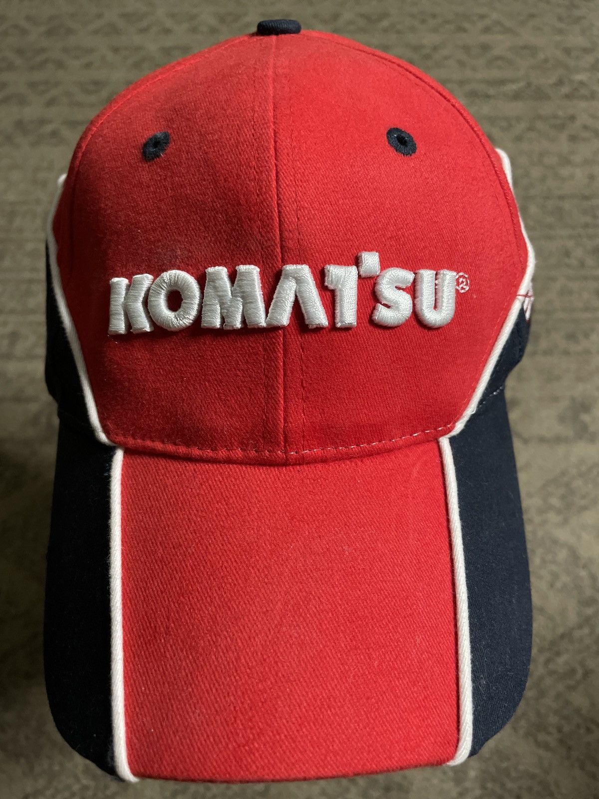 Other Komatsu Strapback Hat Cap Advertising Manufacturing USA flag Size ONE SIZE - 1 Thumbnail
