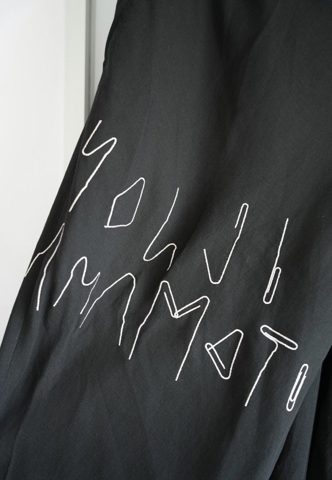 Yohji Yamamoto Yohji Yamamoto 15ss Paper Clip embroidery Wide Leg Pants Size US 32 / EU 48 - 6 Thumbnail