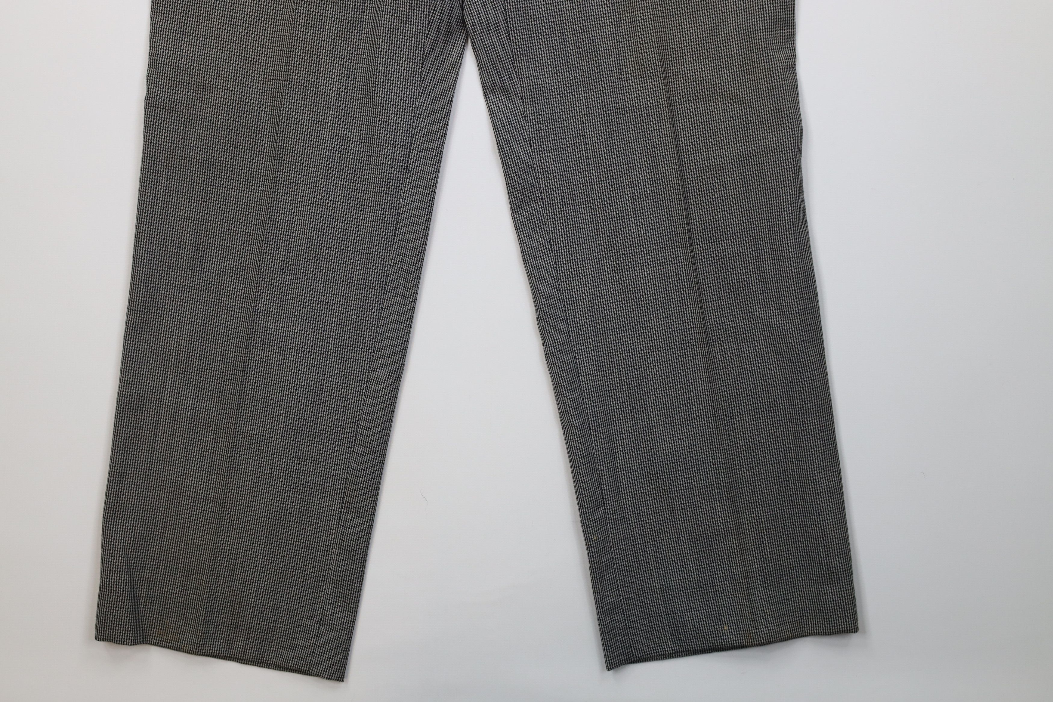 Vintage Vintage 70s Streetwear Houndstooth Wide Leg Chino Pants USA Size US 36 / EU 52 - 5 Thumbnail
