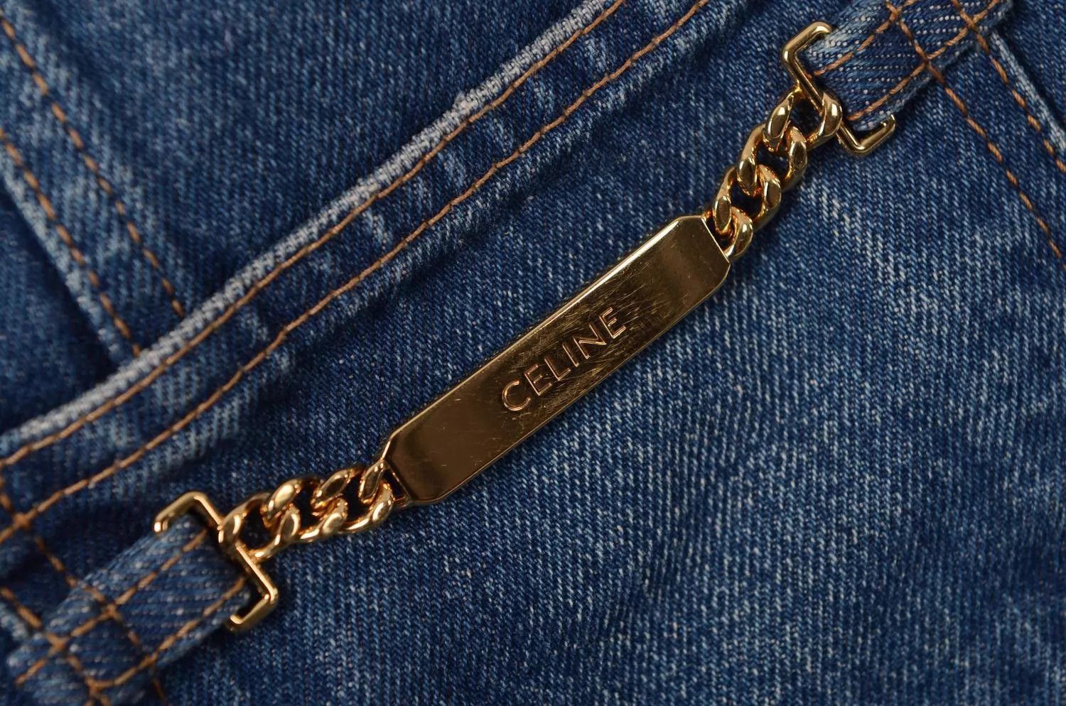 Celine Celine Women's Logo-Embellished Short Skirt Size 24" / US 00 / IT 34 - 2 Thumbnail