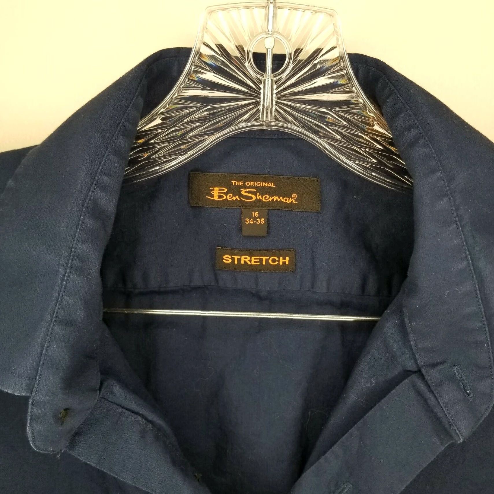 Ben Sherman Ben Sherman Dress Shirt Blue Long Sleeve Button-Up Size 16 Mens Size 42R - 2 Thumbnail