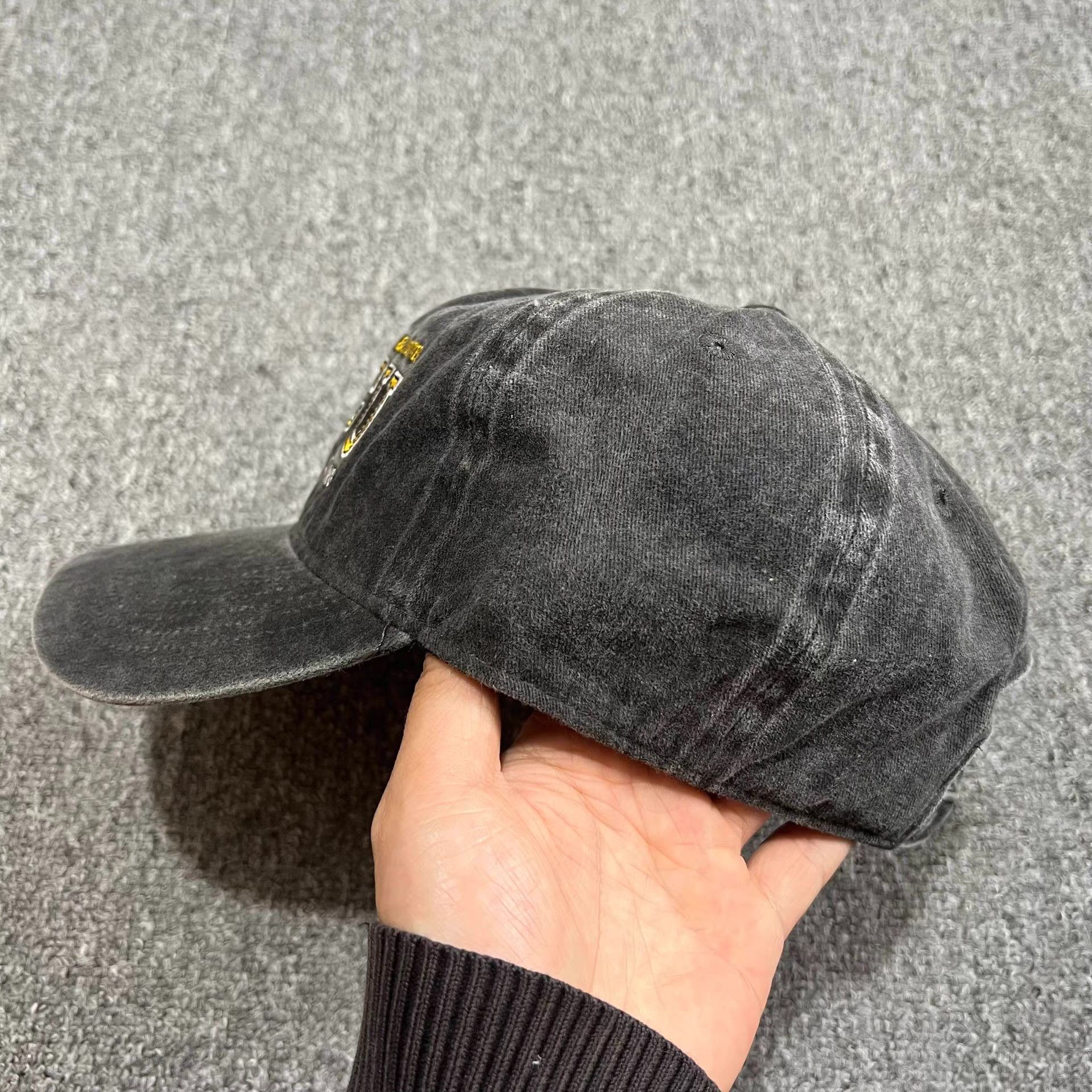 Cross Colours CrossColoursWashedVintageCurved Brim Baseball Cap Visor Q7 Size ONE SIZE - 8 Thumbnail
