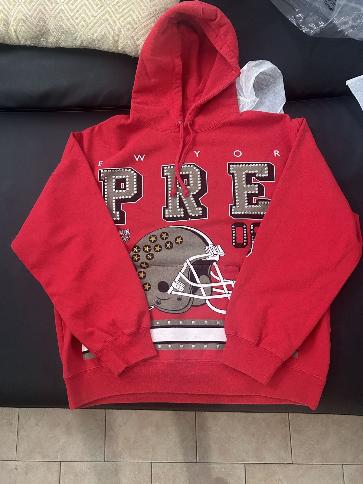 Supreme Supreme champions studded hooded sweatshirt Grailed