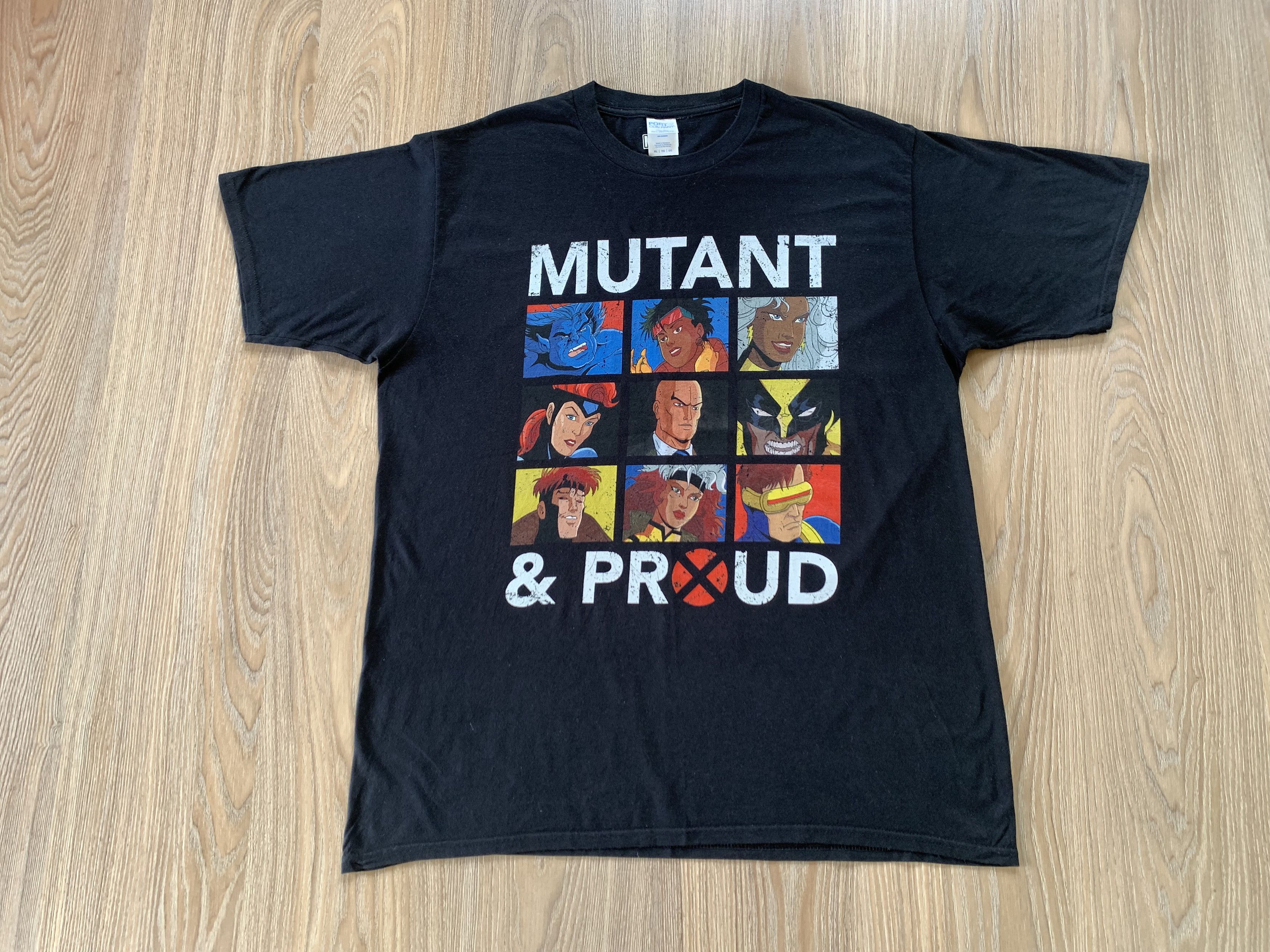 Anime × Marvel Comics Marvel Mutant & Proud Print T-Shirt Size US XL / EU 56 / 4 - 2 Thumbnail