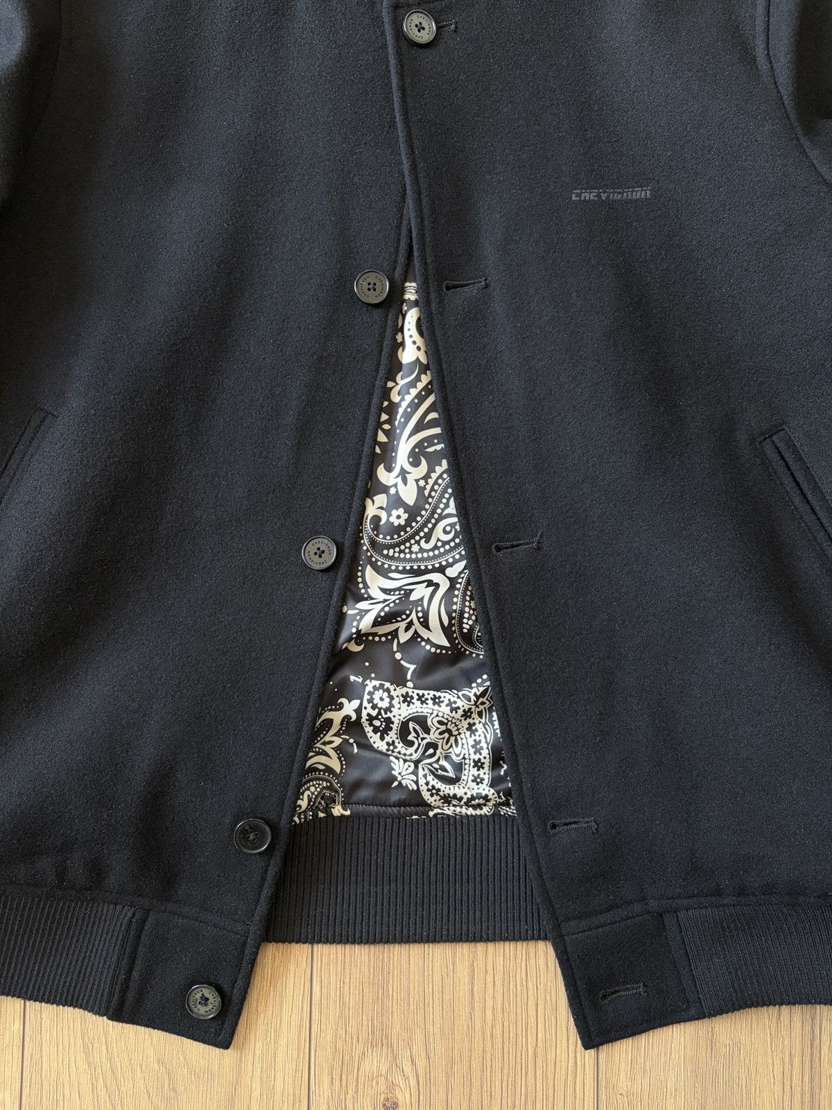 Chevignon Chevignon Teddy Wool Varsity College Bomber Jacket Size US L / EU 52-54 / 3 - 3 Thumbnail