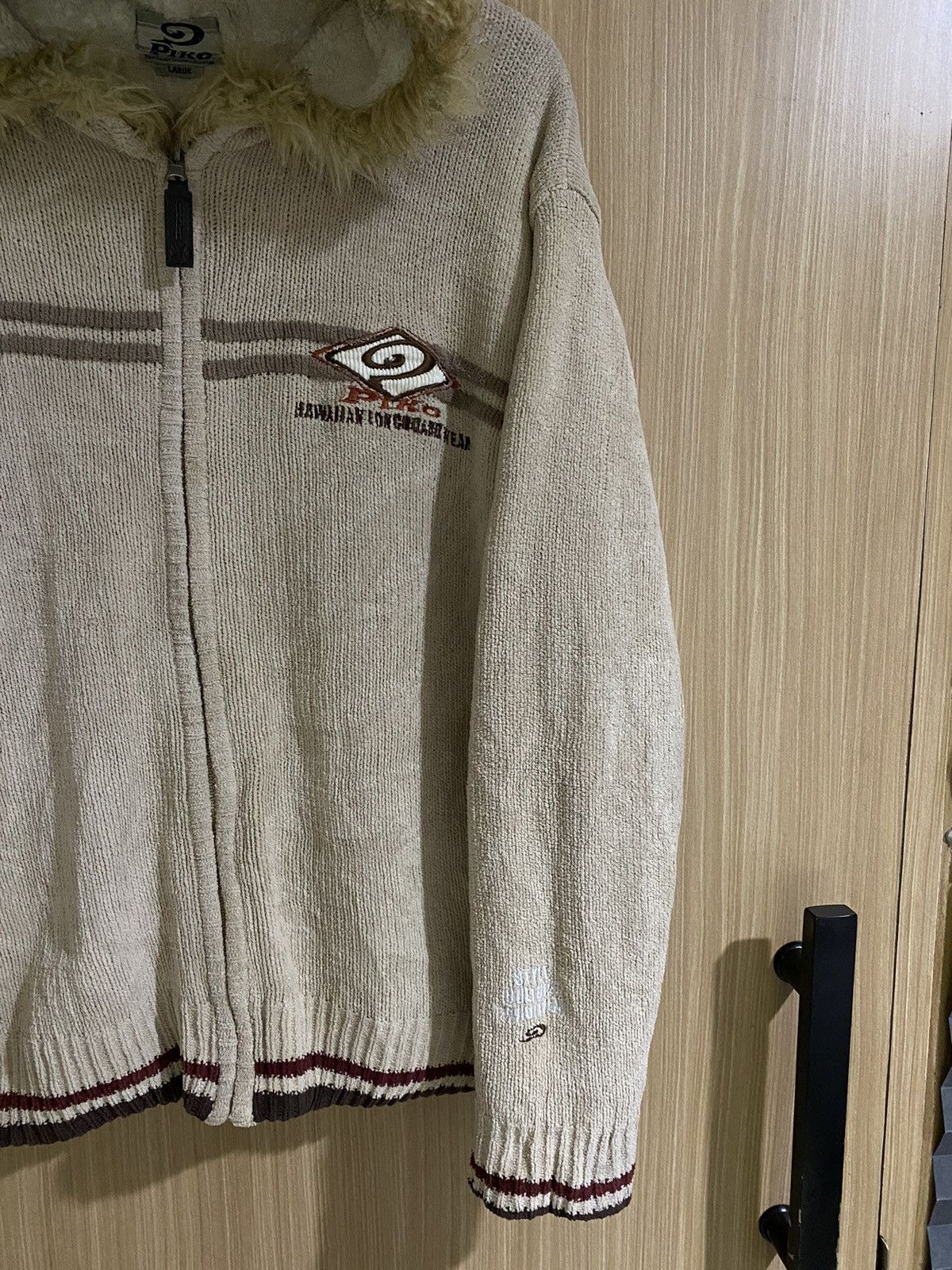 If Six Was Nine × Japanese Brand × Le Grande Bleu (L.G.B.) Piko embroidery poem fur zip hoodie lgb ifsixwasnine Size US L / EU 52-54 / 3 - 4 Thumbnail