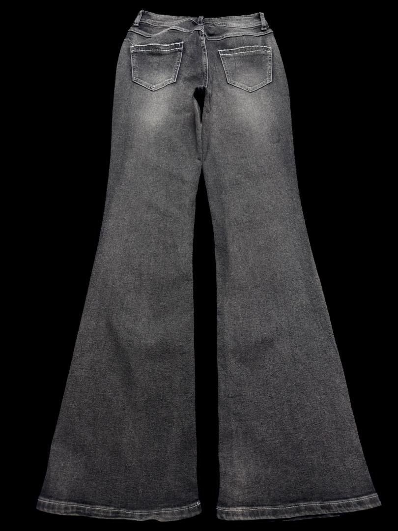 Vintage BELL BOTTOM Japanese Acid Washed Insane Bootcut Waist 25-26 Size US 26 / EU 42 - 2 Thumbnail