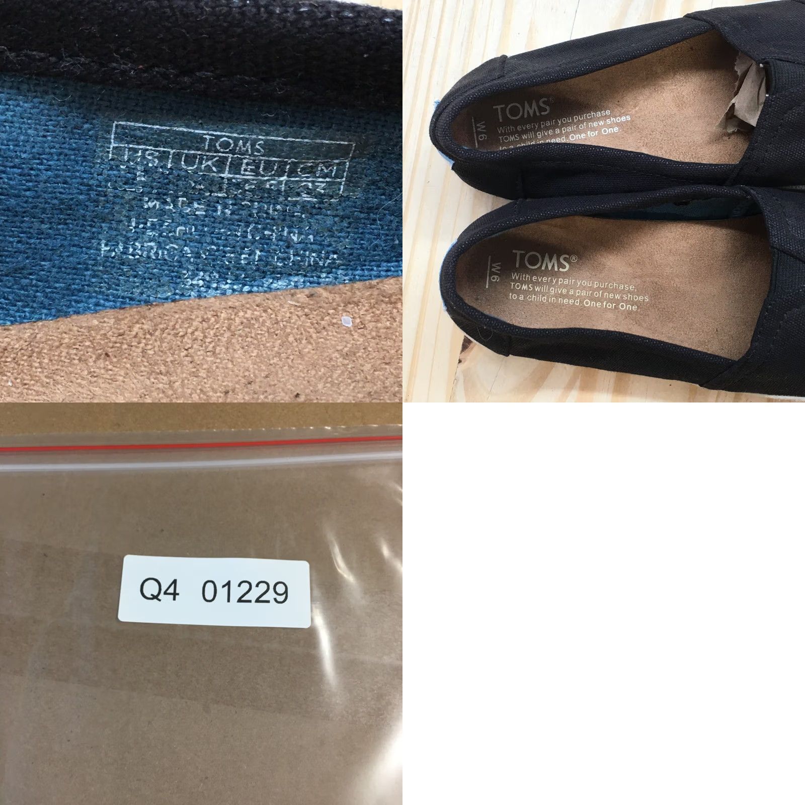 Toms TOMS Loafer Womens 6W Black Alpargata Round Toe Slip On Flats Casual Comfort Size US 6 / IT 36 - 9 Thumbnail