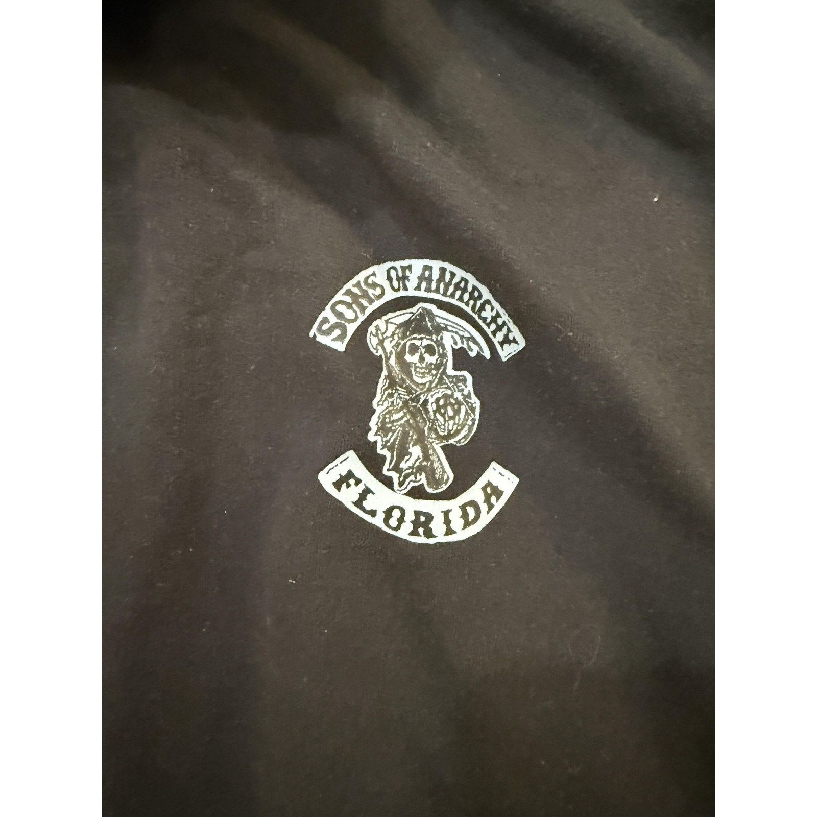 & Other Stories Vintage 90s Sons Of Anarchy Hoodie Men 2XL Grim Reaper Biker Size US XXL / EU 58 / 5 - 2 Thumbnail