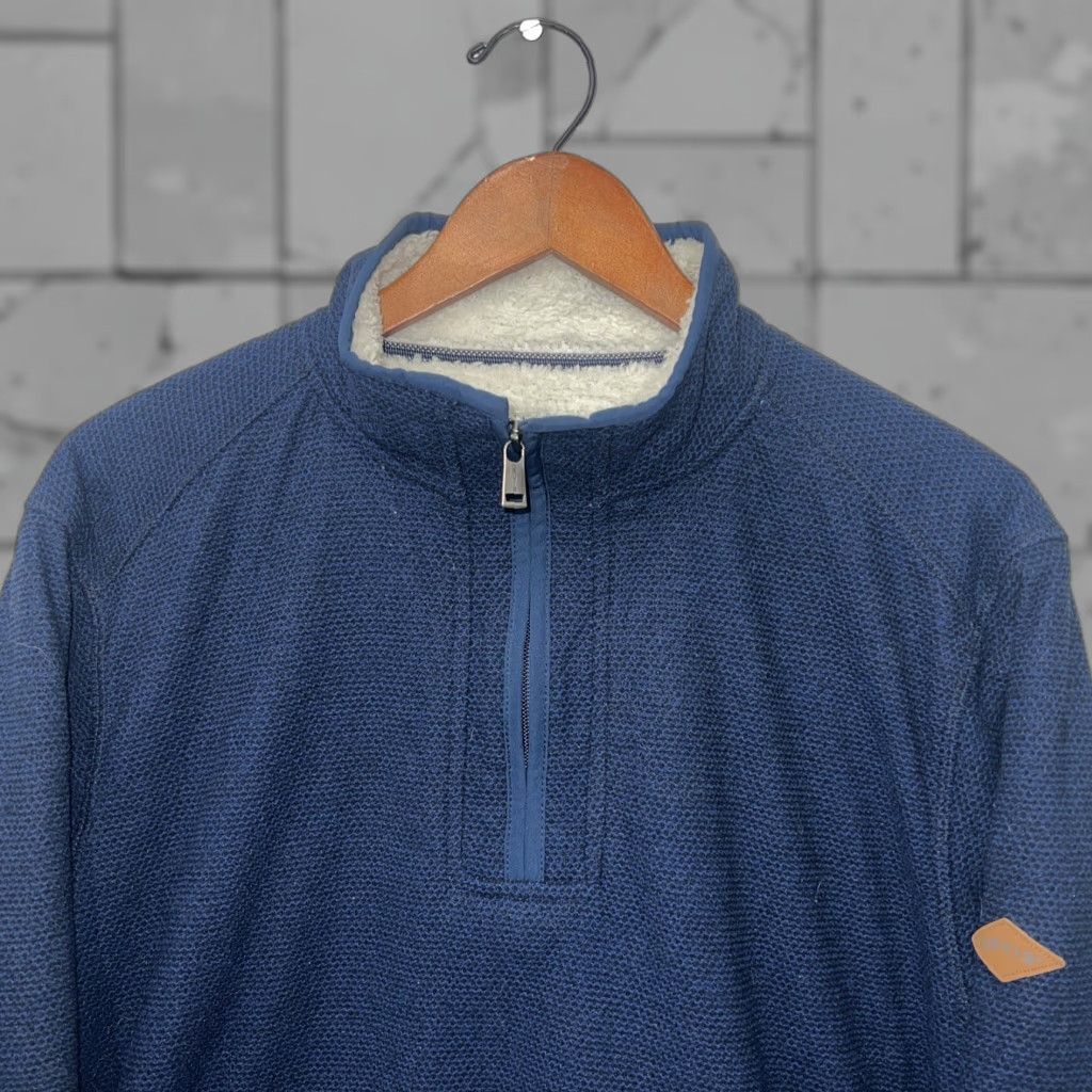 Orvis VINTAGE Orvis Blue Half Zip Fleece Lined Pullover Mens Size M Size US M / EU 48-50 / 2 - 1 Thumbnail