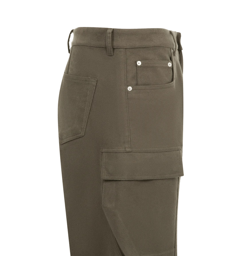 Rick Owens o1h1sh11225 Double Cargo Jeans in Dark Grey Size US 34 / EU 50 - 3 Thumbnail