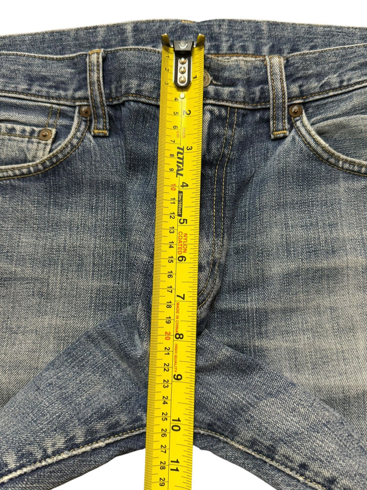 Uniqlo Vintage Japanese Uniqlo Blue Faded Wash Regular Straight Leg Size US 32 / EU 48 - 10 Thumbnail