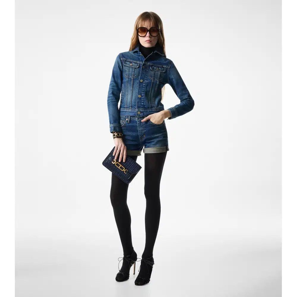 Tom Ford o1sndg0825 L1738 Size: OS / Shoulder Bag in Blue Size ONE SIZE - 5 Thumbnail