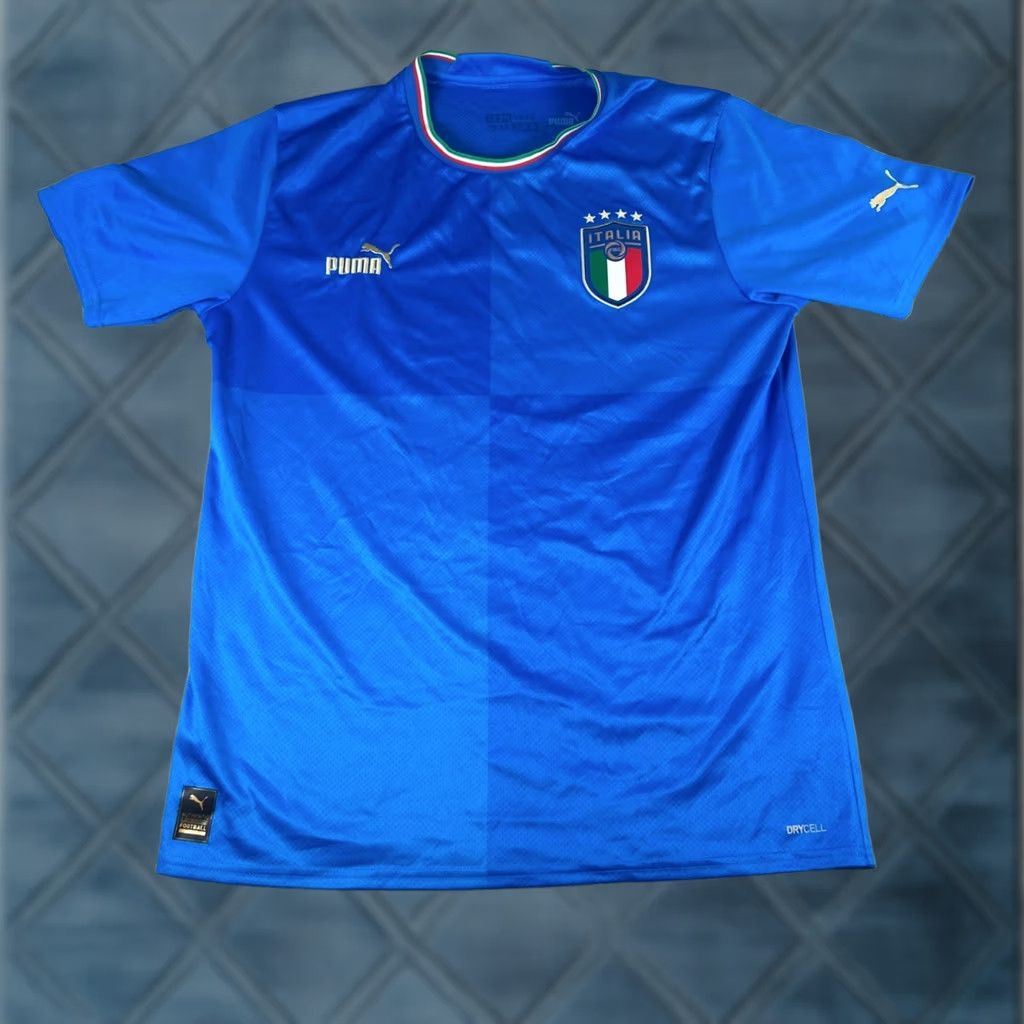Puma × Versace Italy x Versace Blue Jersey | Grailed