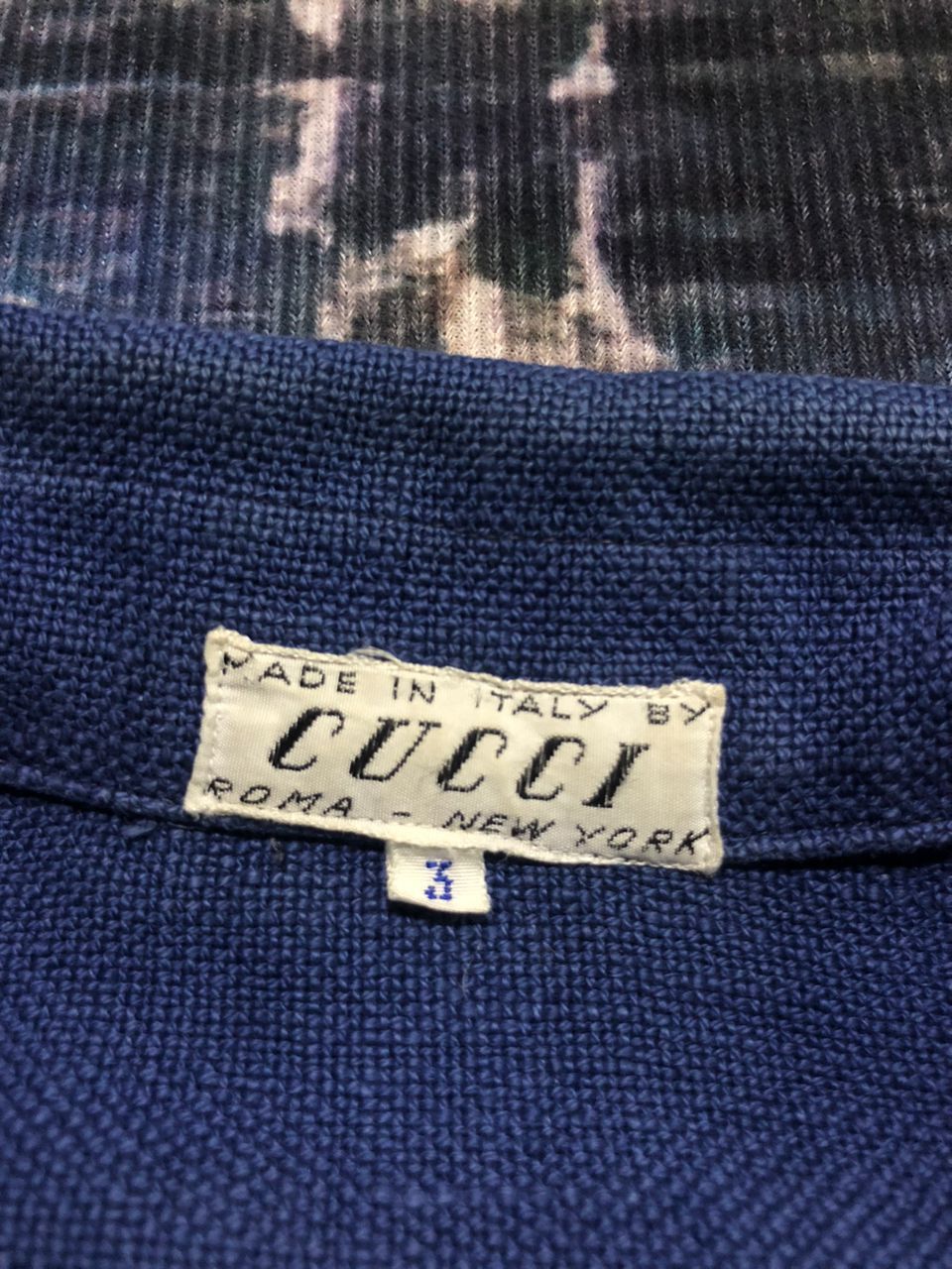 Gucci Vintage 50s/60s Gucci Indigo Casual Shirts Short Sleeve Size US L / EU 52-54 / 3 - 15 Thumbnail