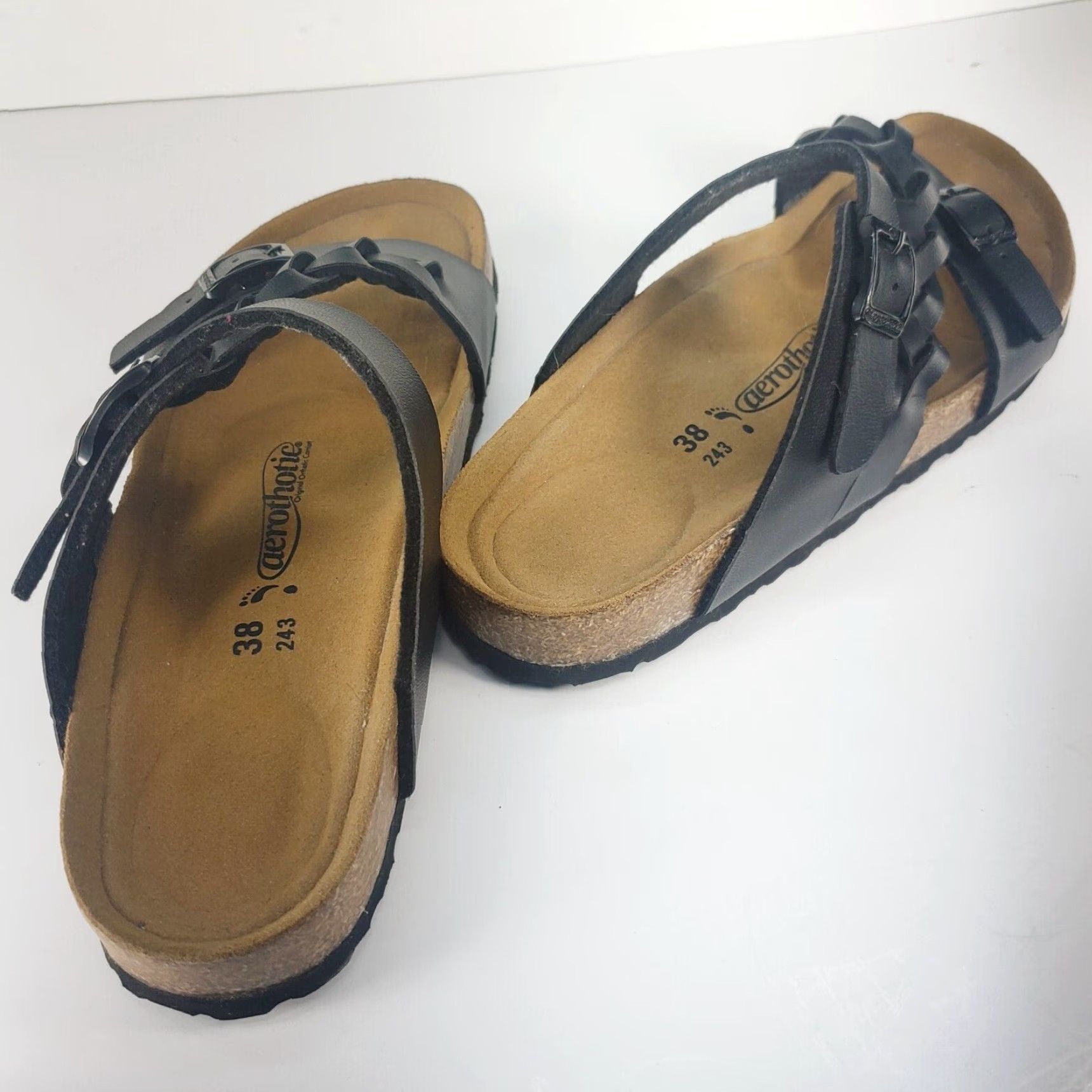 Vintage AeroThotic Braided Women's Arch Support Comfy Orthotic Slide Black Sandals 7-7.5 Slide Shoes Womens Comfort Shoes Size US 5.5 / IT 35.5 - 4 Thumbnail