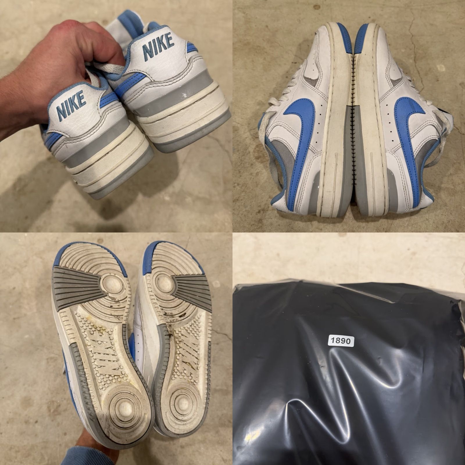 Nike Nike Gamma Force Sneaker Womens White/university Blue Size 8 DX9176-108 Size US 6 / IT 36 - 8 Thumbnail