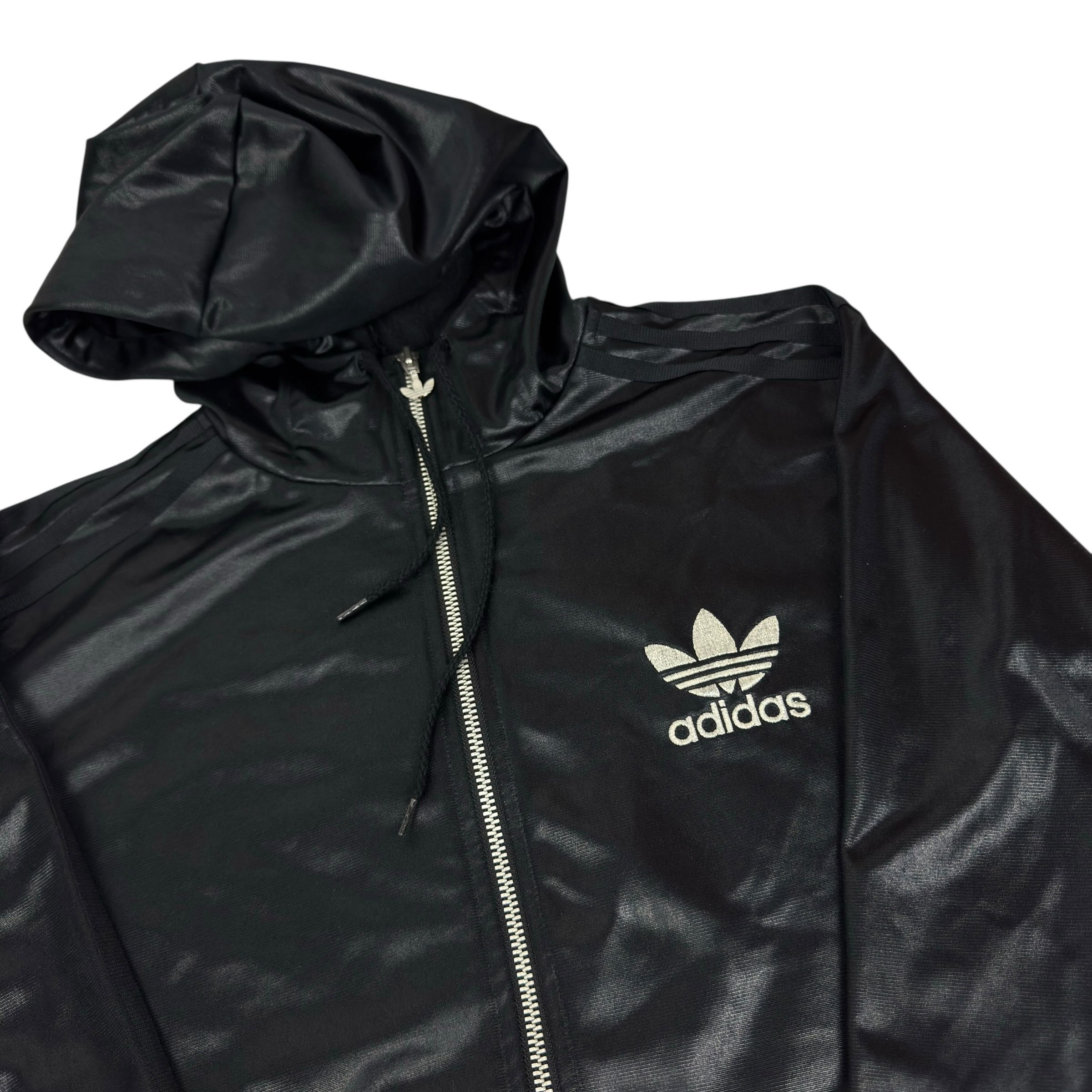 Adidas Adidas Chile 62 Women's Black White Track Top Jacket Small Size S / US 4 / IT 40 - 4 Thumbnail