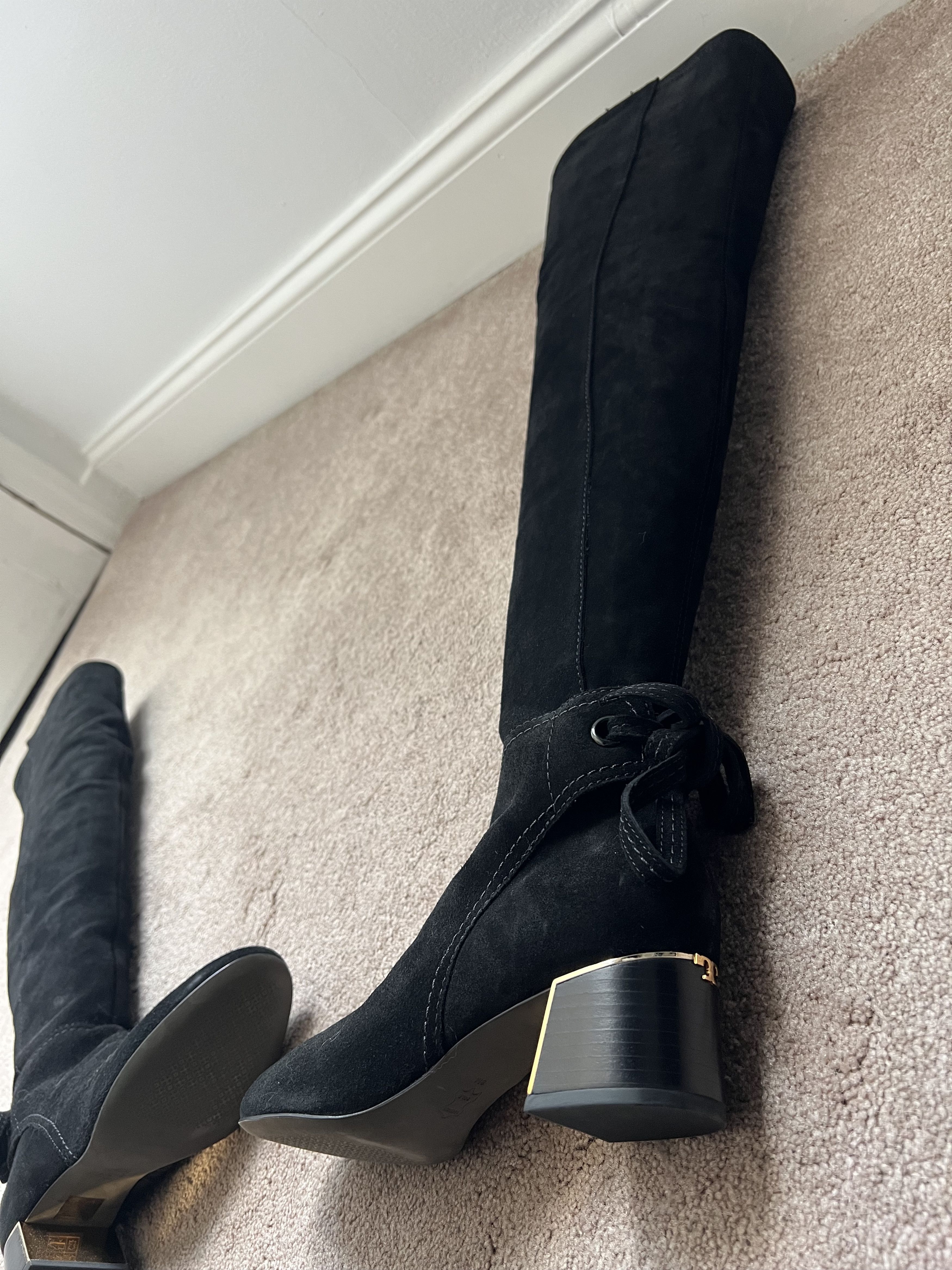 Tory Burch Suede Knee High Boots Size US 8 / IT 38 - 4 Thumbnail