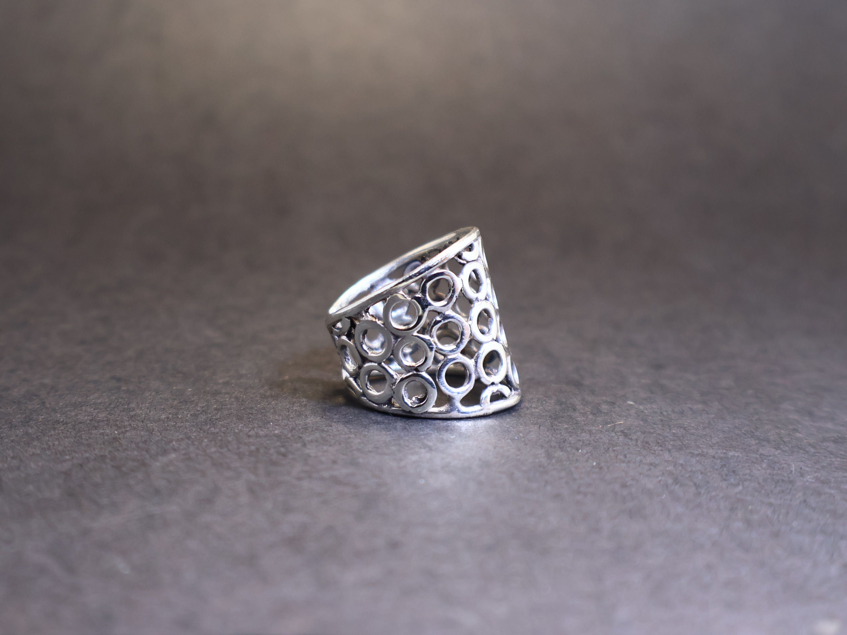 Handmade Wide Band Ring, Handmade Dainty Ring, 925 Silver Band Ring, Size ONE SIZE - 6 Thumbnail