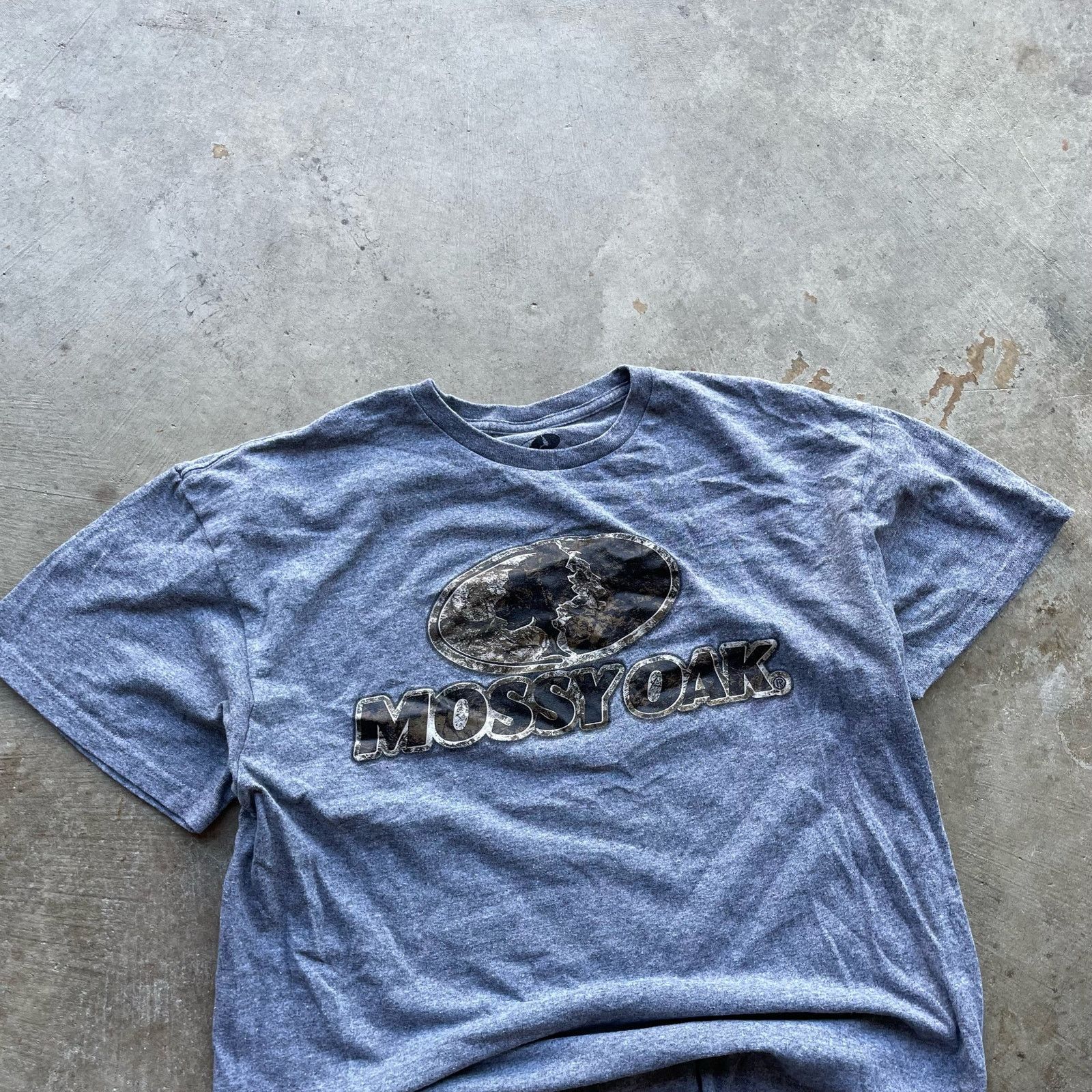 Vintage MOSSY OAK CAMO GRAY TEE SHIRT ESSENTIAL SIZE LARGE Size US L / EU 52-54 / 3 - 2 Thumbnail