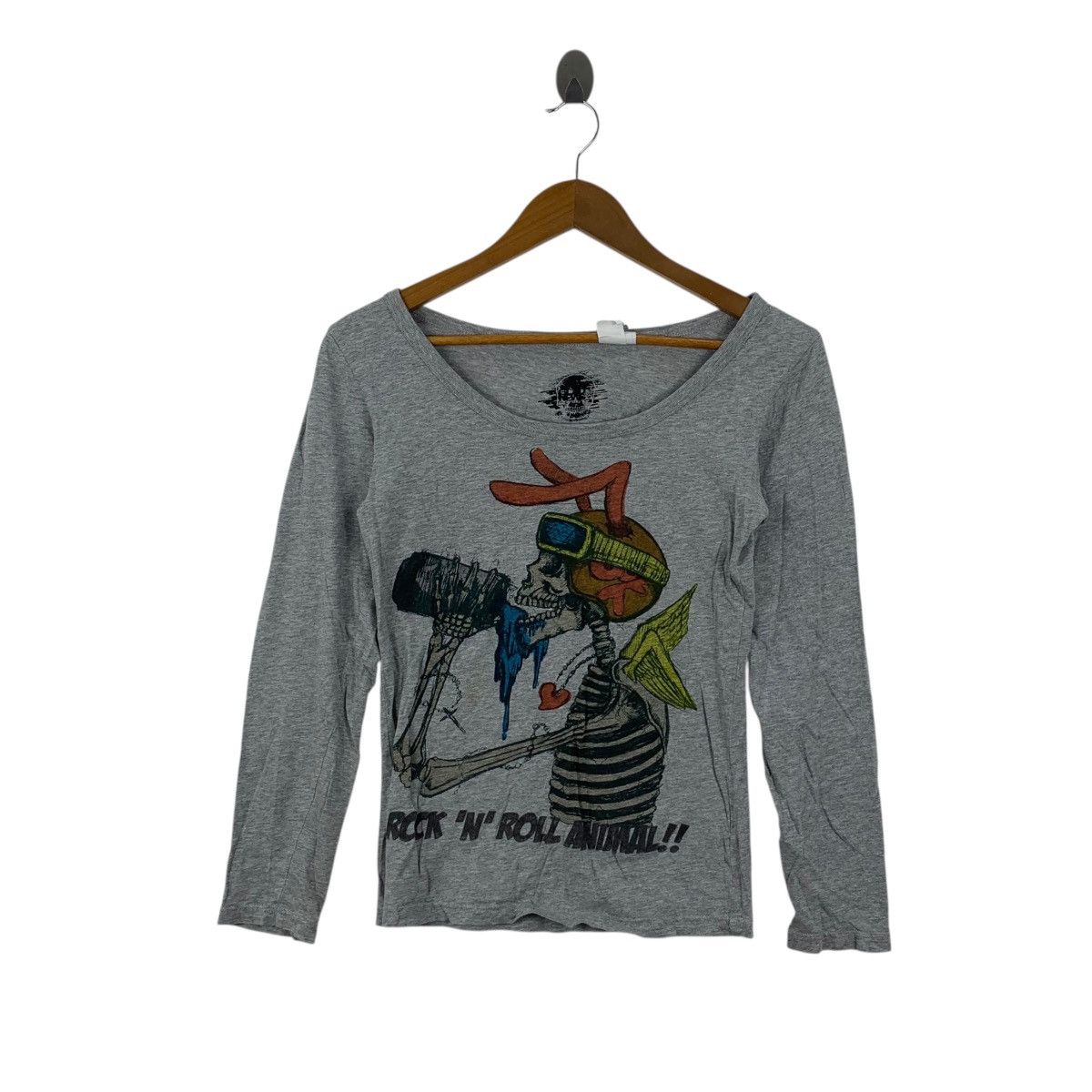 Other ROCK & ROLL ANIMAL Skull Bones Punk Graphic Tee Shirt Top Size XXS / US 00 / IT 34 - 1 Thumbnail