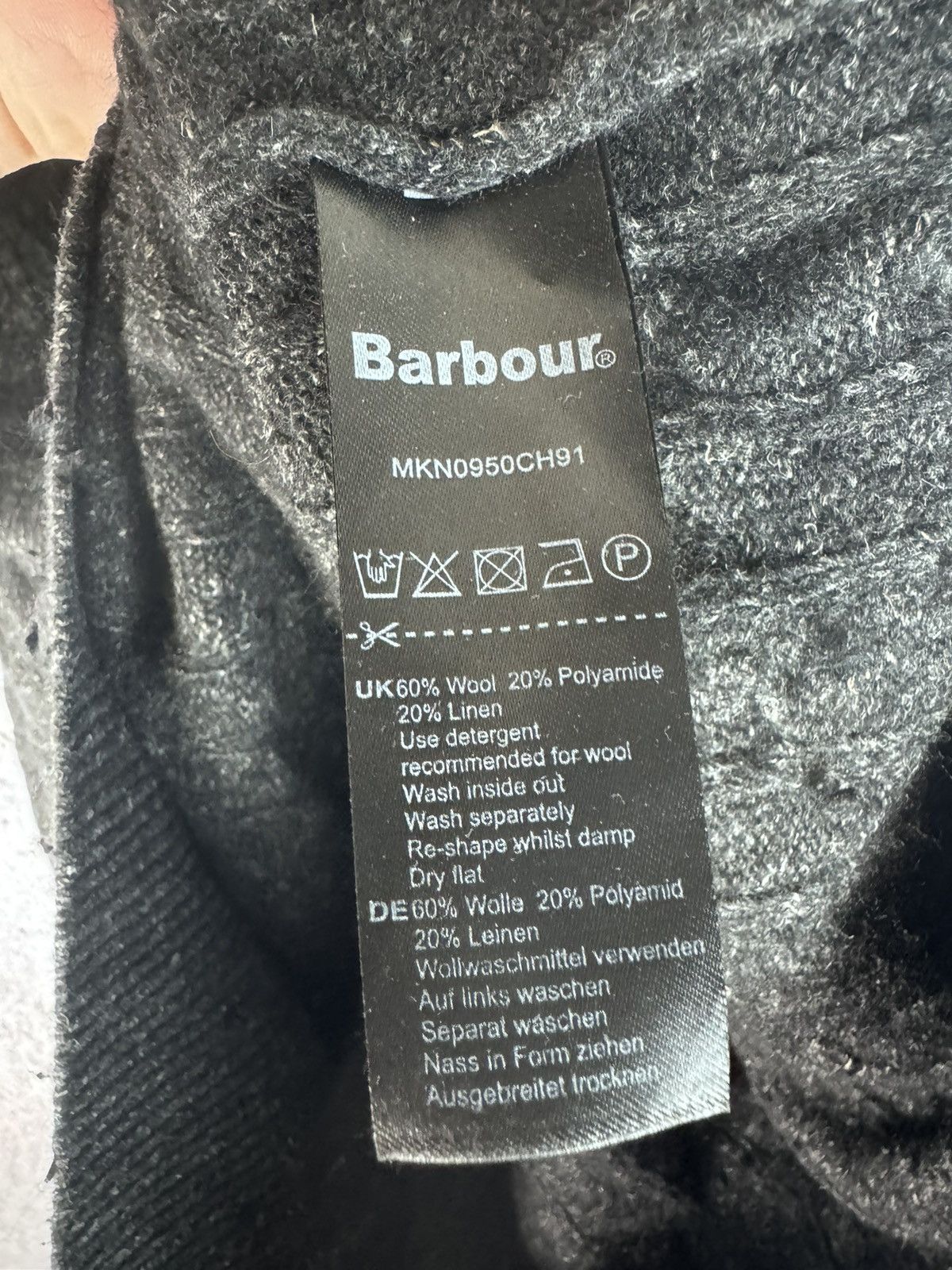 Barbour × Vintage Vintage Barbour Wool linen Sweater Jumper Size US L / EU 52-54 / 3 - 4 Thumbnail