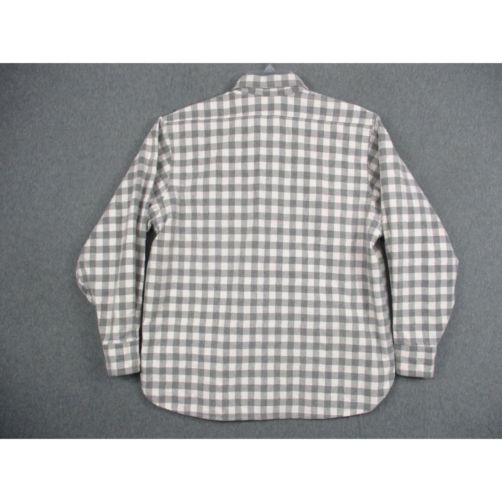 Vintage VINTAGE L.L. Bean Shirt Women XL Gray Check Chamois Flannel Long Sleeve Made USA Size XL / US 12-14 / IT 48-50 - 3 Thumbnail