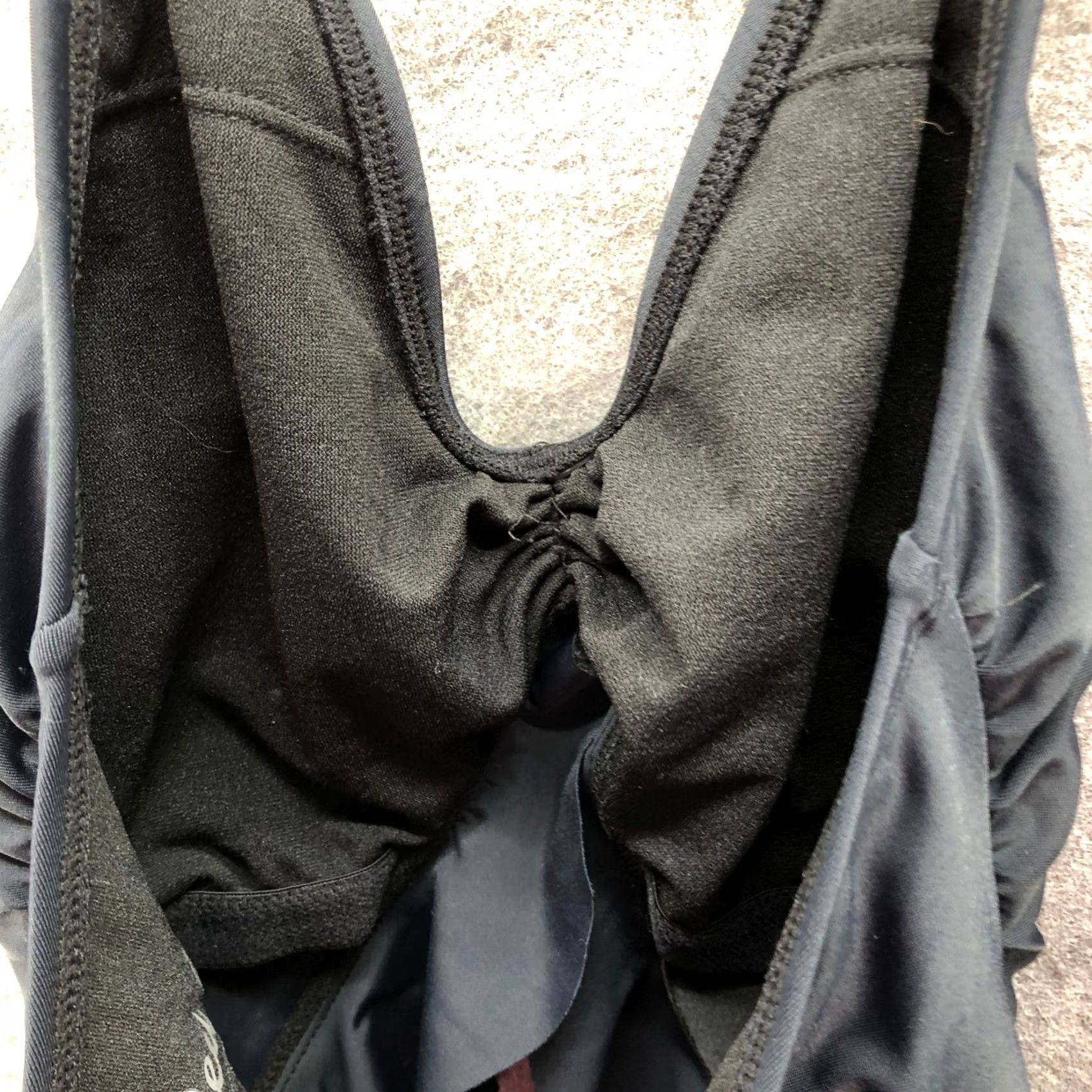 Vintage Bleu Ice One Piece Swimsuit Womens M Black Padded Halter Tie Ruffle Cutout Size ONE SIZE - 7 Thumbnail