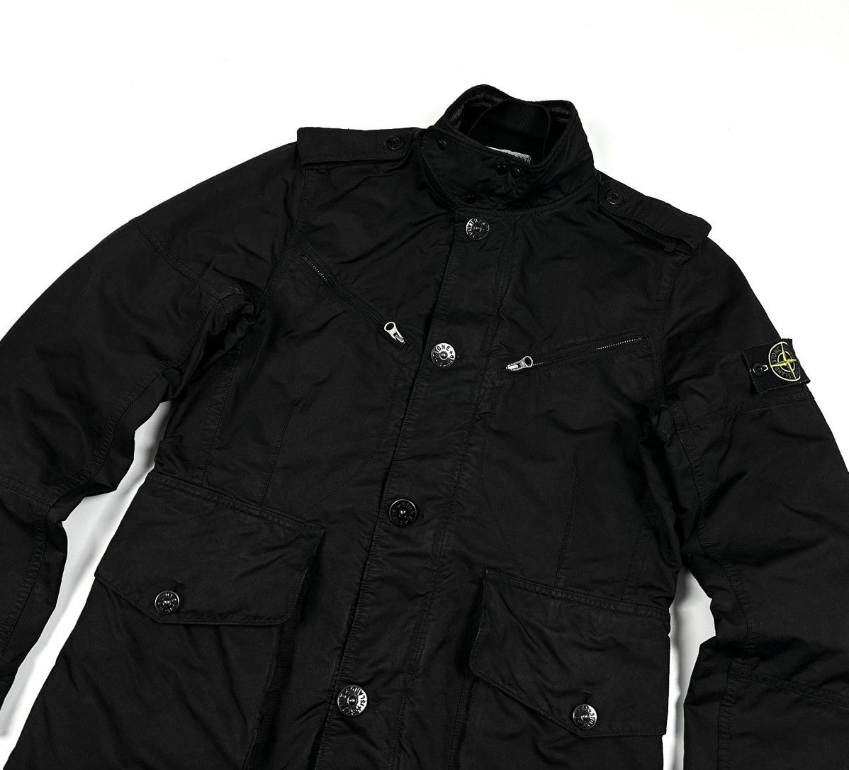 Stone Island × Vintage Vintage 2009 STONE ISLAND DAVID TC Logo Black Casual Jacket Size US L / EU 52-54 / 3 - 5 Thumbnail