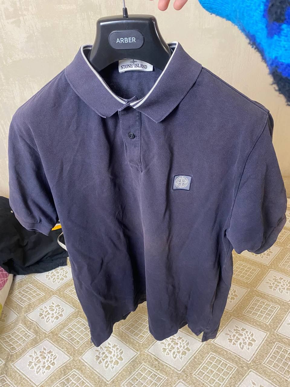 Stone Island 🔥 Stone Island Patch Program Vintage Distressed Polo Shirt Size US XXL / EU 58 / 5 - 6 Thumbnail