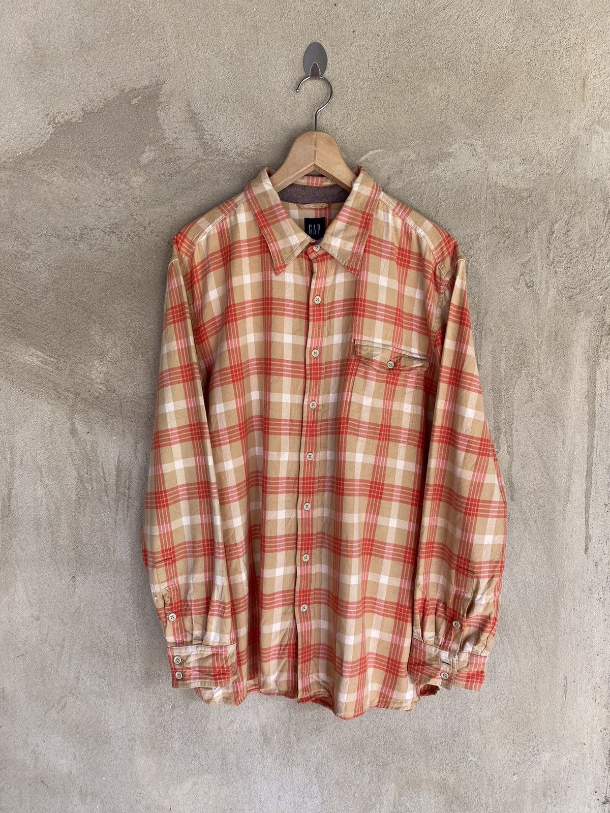 Gap Vintage Gap Plaid Tartan Flannel Shirt Button Up Size US XL / EU 56 / 4 - 2 Thumbnail