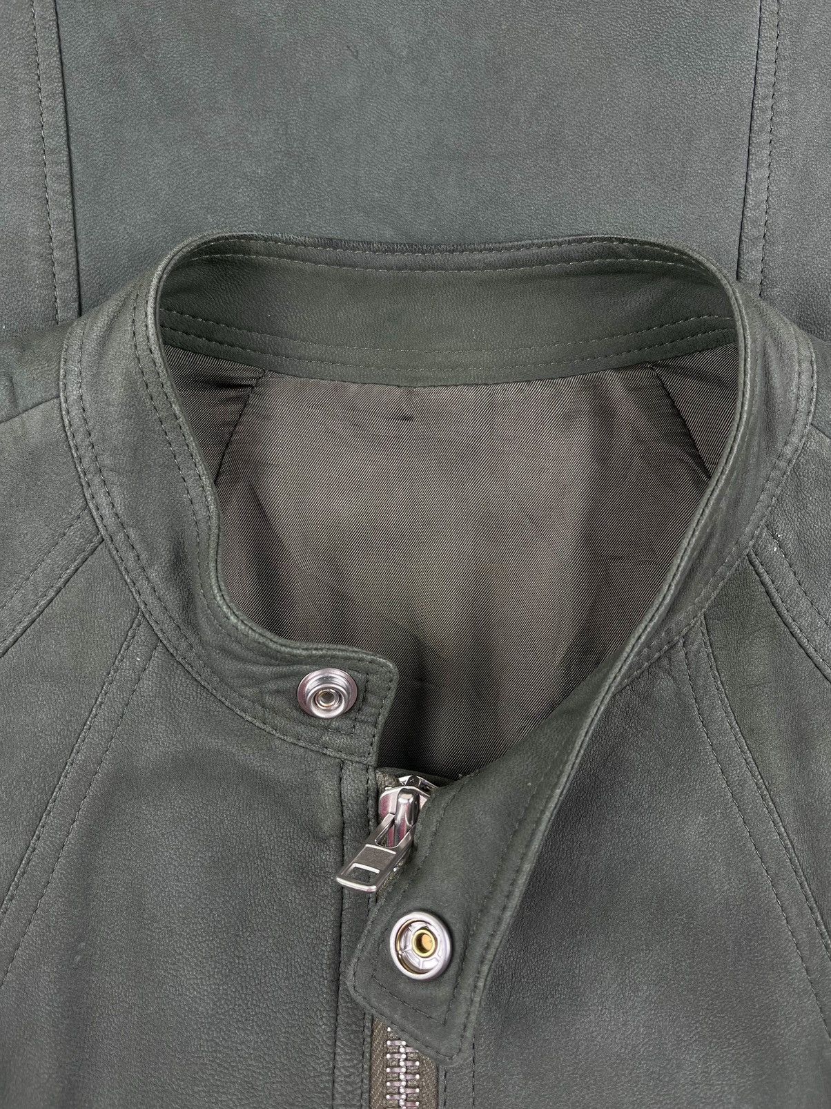 Rick Owens SS16 Rick Owens Cyclops Intarsia Lamb Leather Jacket Size US S / EU 44-46 / 1 - 4 Thumbnail
