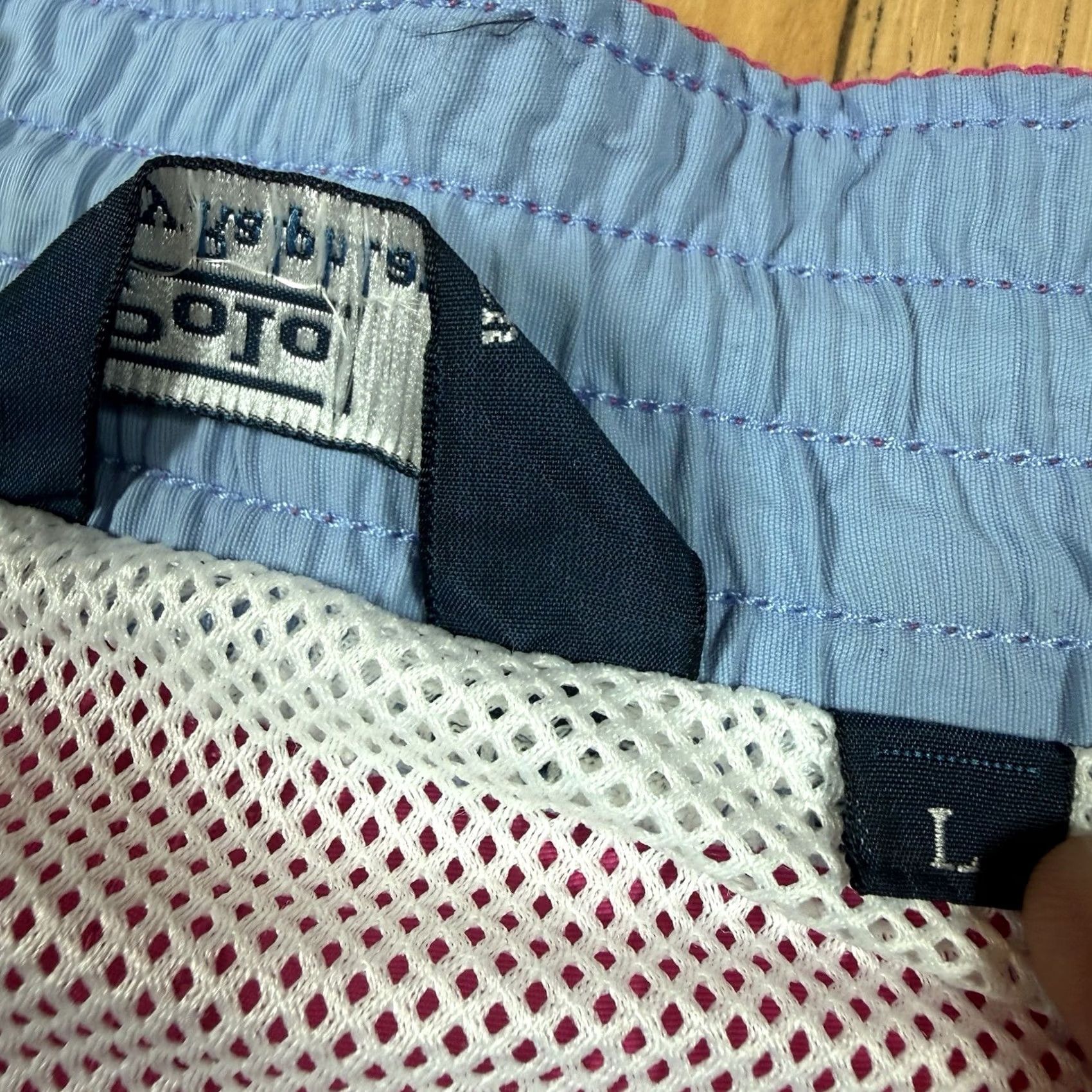 Polo Ralph Lauren VTG Polo Ralph Lauren Swim Trunks Bottom Mens Large Pink Flesh Pony Size US L / EU 52-54 / 3 - 4 Thumbnail