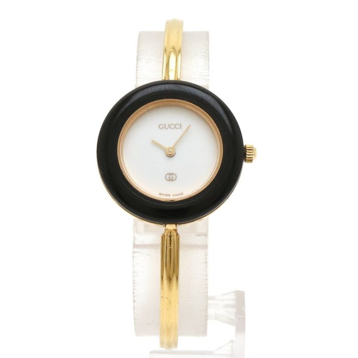 Gucci Gucci Change Bezel White Dial GP Ladies Quartz Watch