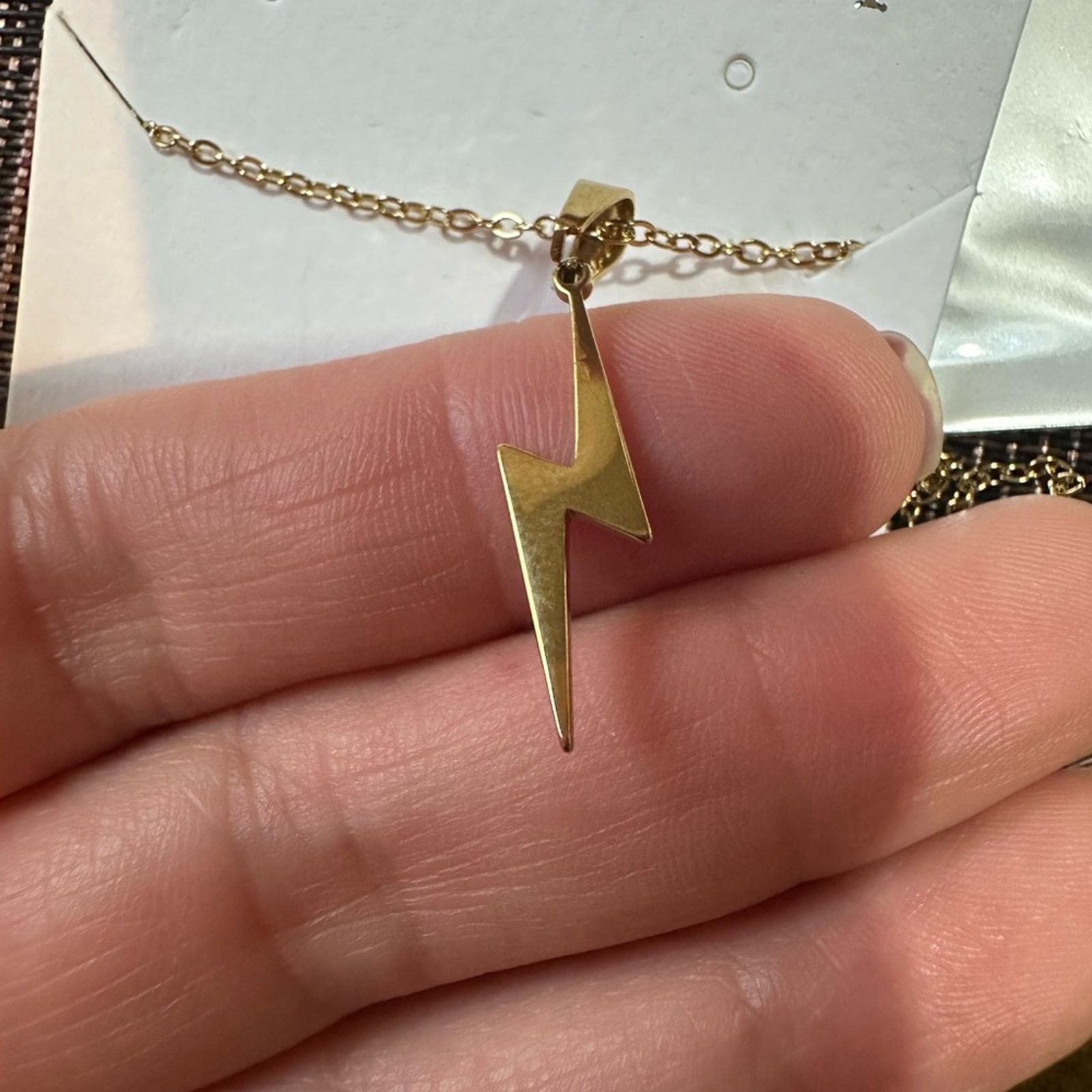 Other Stainless Steel Necklace Lightning Necklaces For Women Size ONE SIZE - 4 Thumbnail