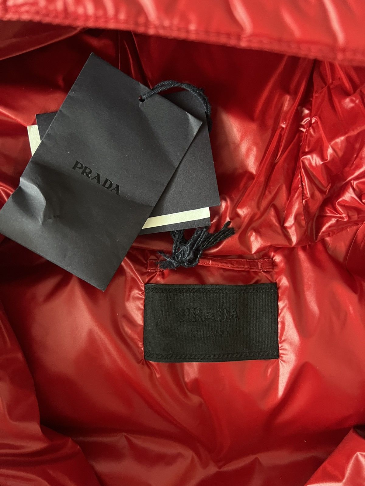 Prada Prada Logo Padded Vest in Red Size US XS / EU 42 / 0 - 5 Thumbnail