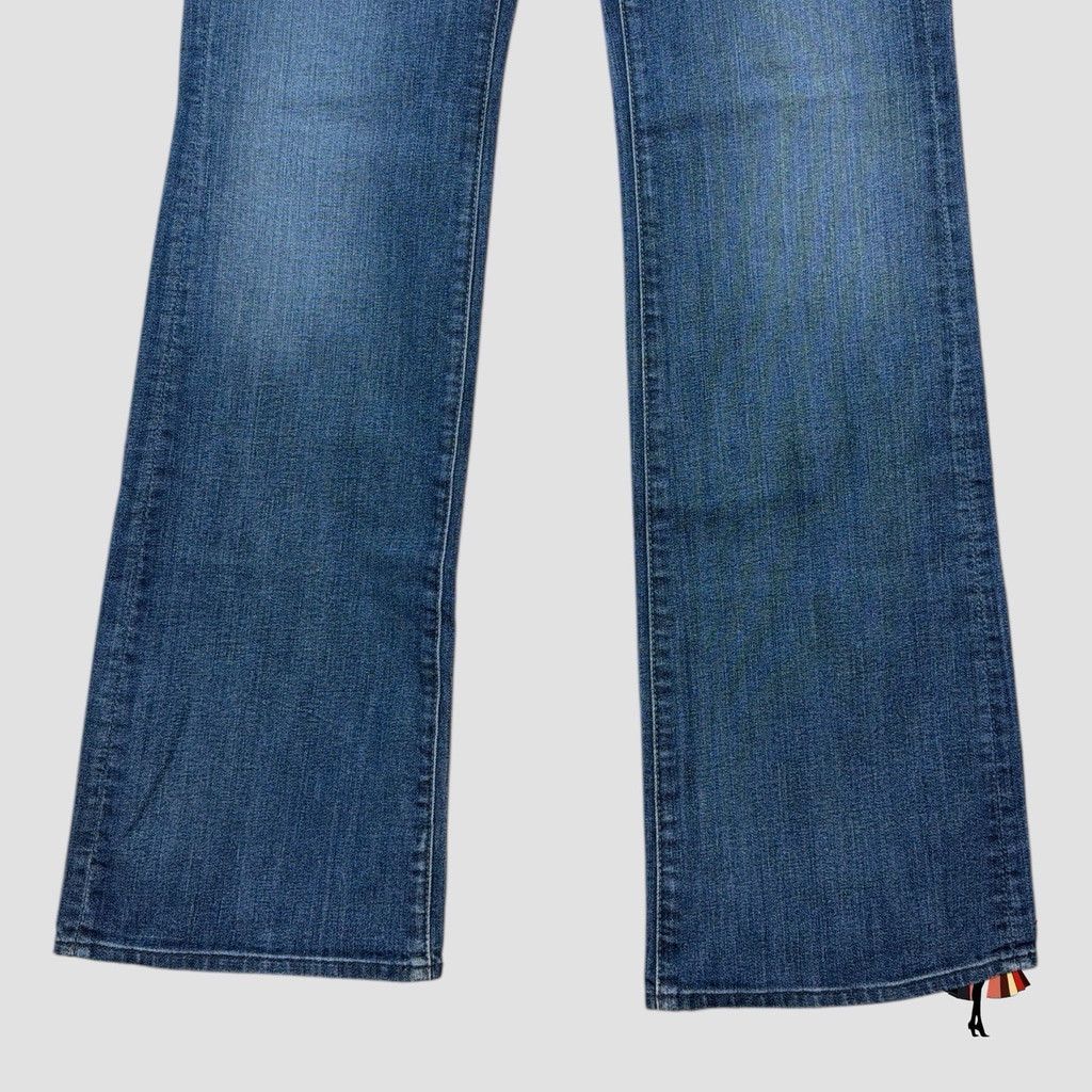 7 For All Mankind 7 For All Mankind Jeans Womens 30x34 Blue Denim Low Rise Doj Size 30" / US 8 / IT 44 - 4 Thumbnail