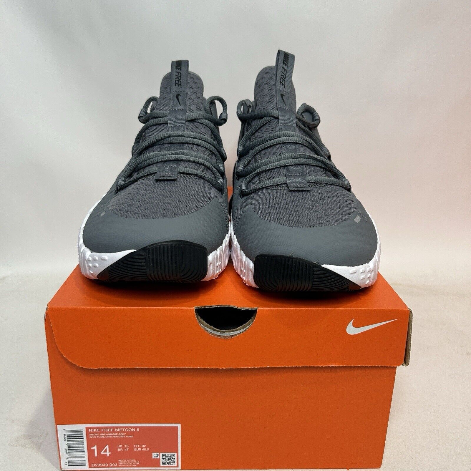 Nike Nike Free Metcon 5 TB “Gunsmoke/Grey White Black” 2024 Size US 14 / EU 47 - 2 Thumbnail