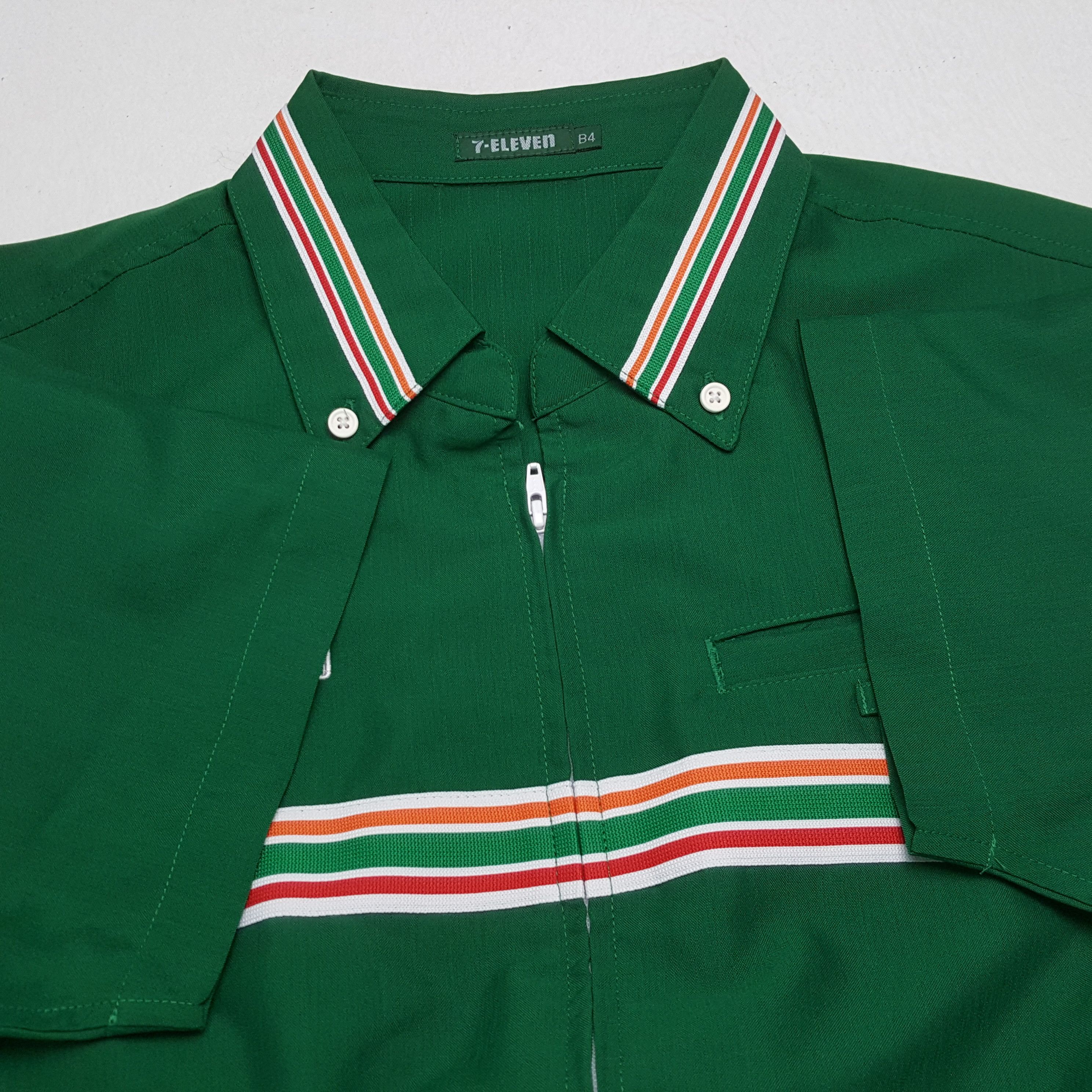 Japanese Brand × Vintage Vintage 7-ELEVEn Japanese Workers Uniform Shirt Jacket Size US L / EU 52-54 / 3 - 6 Thumbnail
