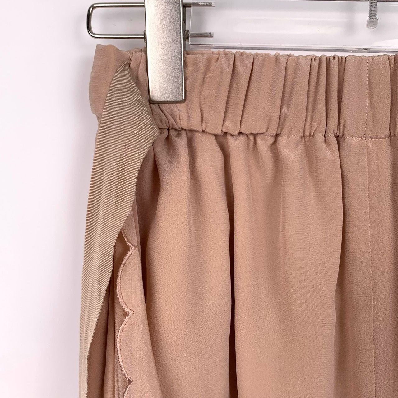 Fendi Fendi Asymmetric Draped Silk Pink Beige Skirt - Size 36 (XS) Size 36" / US 14 / IT 50 - 7 Thumbnail