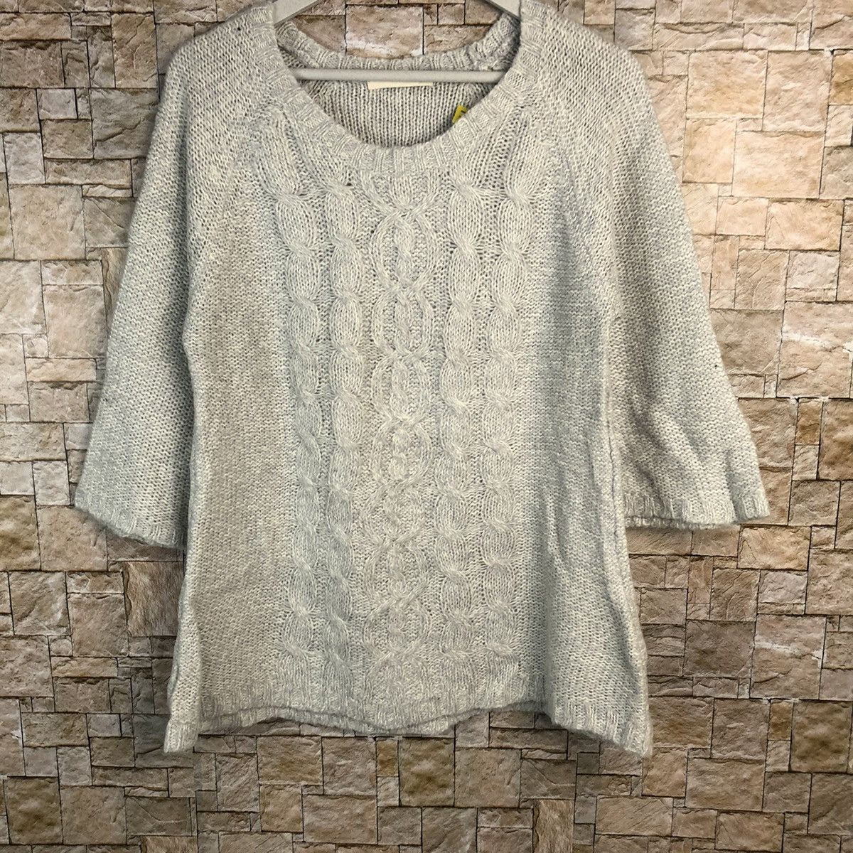 Homespun Knitwear × Japanese Brand × Vintage Japanese Brand Grey vintage Knitwear #A928 Size L / US 10 / IT 46 - 3 Thumbnail