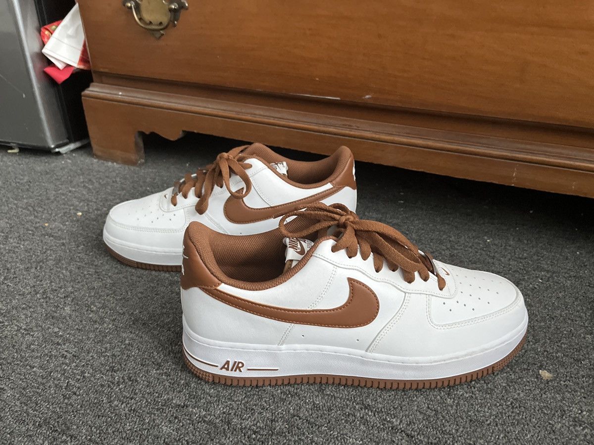 image of Designer Nike Air Force 1’S Shoes in Brown, Men's (Size 11)