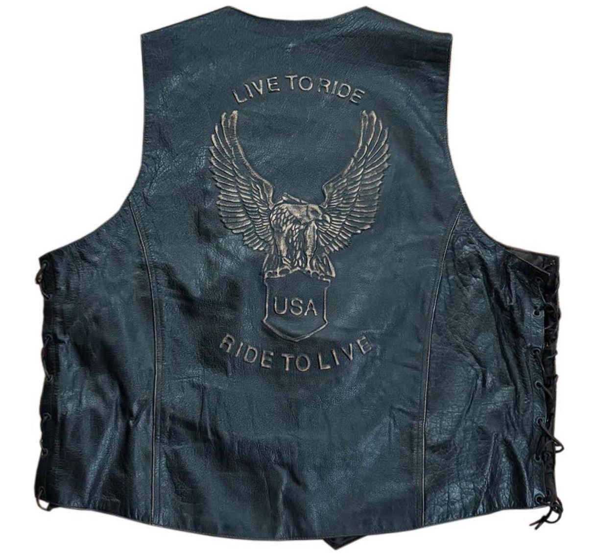 Vintage Vintage USA Bikers Dream Apparel Live To Ride Ride To Live Size US L / EU 52-54 / 3 - 1 Thumbnail