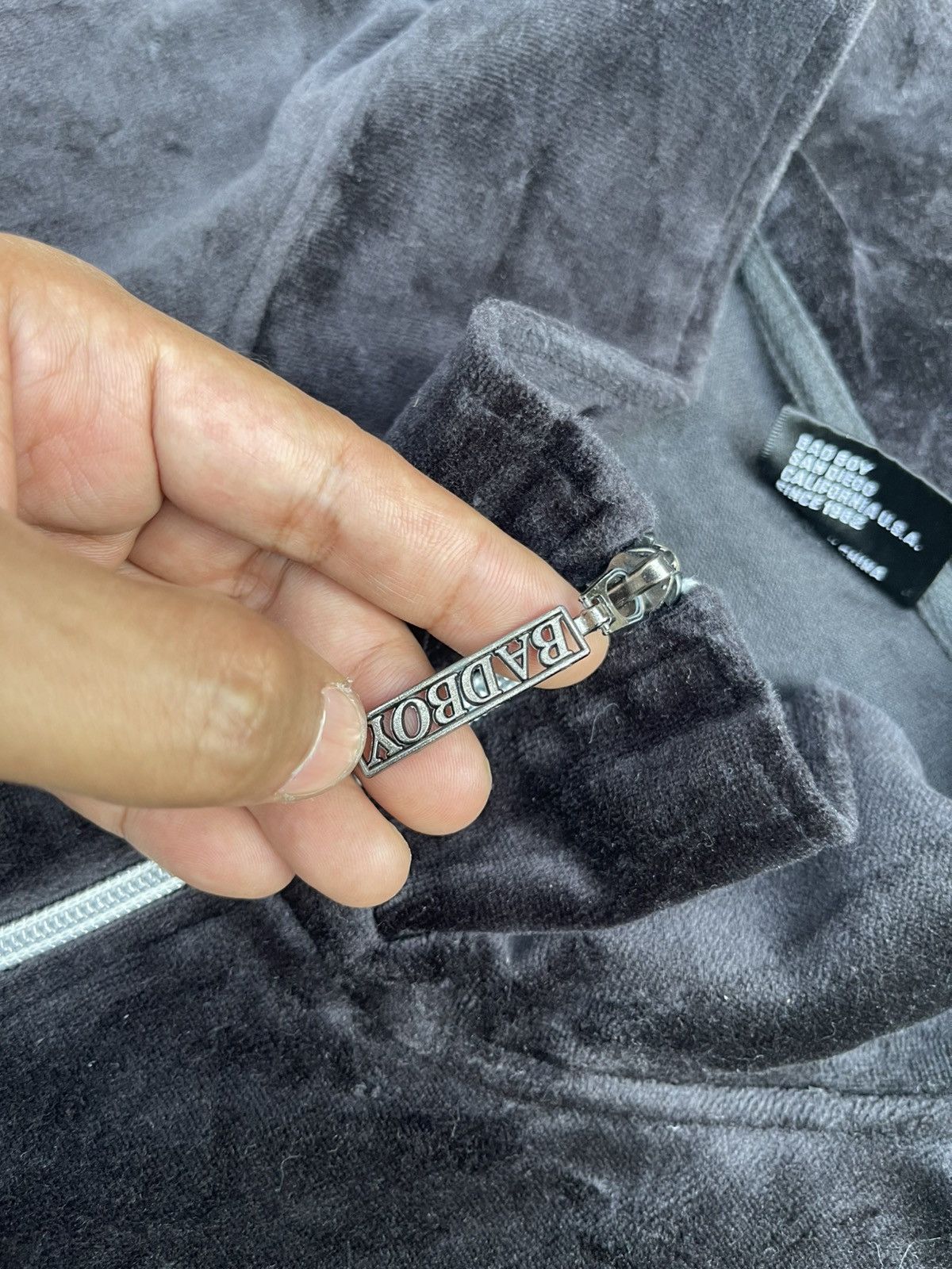Japanese Brand × Vintage Bad Boy California USA Spellout Zipper Sweater Size US XL / EU 56 / 4 - 7 Thumbnail