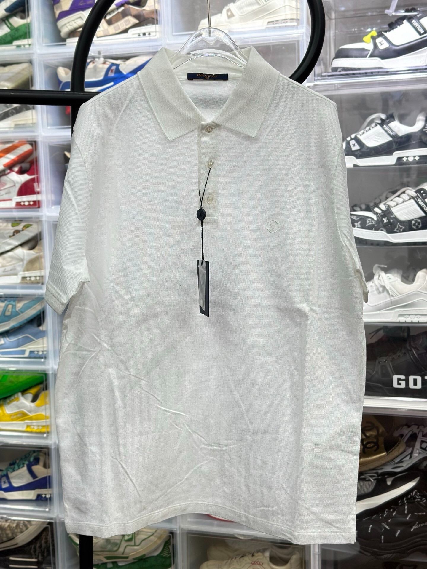 Louis Vuitton Louis Vuitton Retro Embroidered White Polo L Men Size US L / EU 52-54 / 3 - 1 Thumbnail