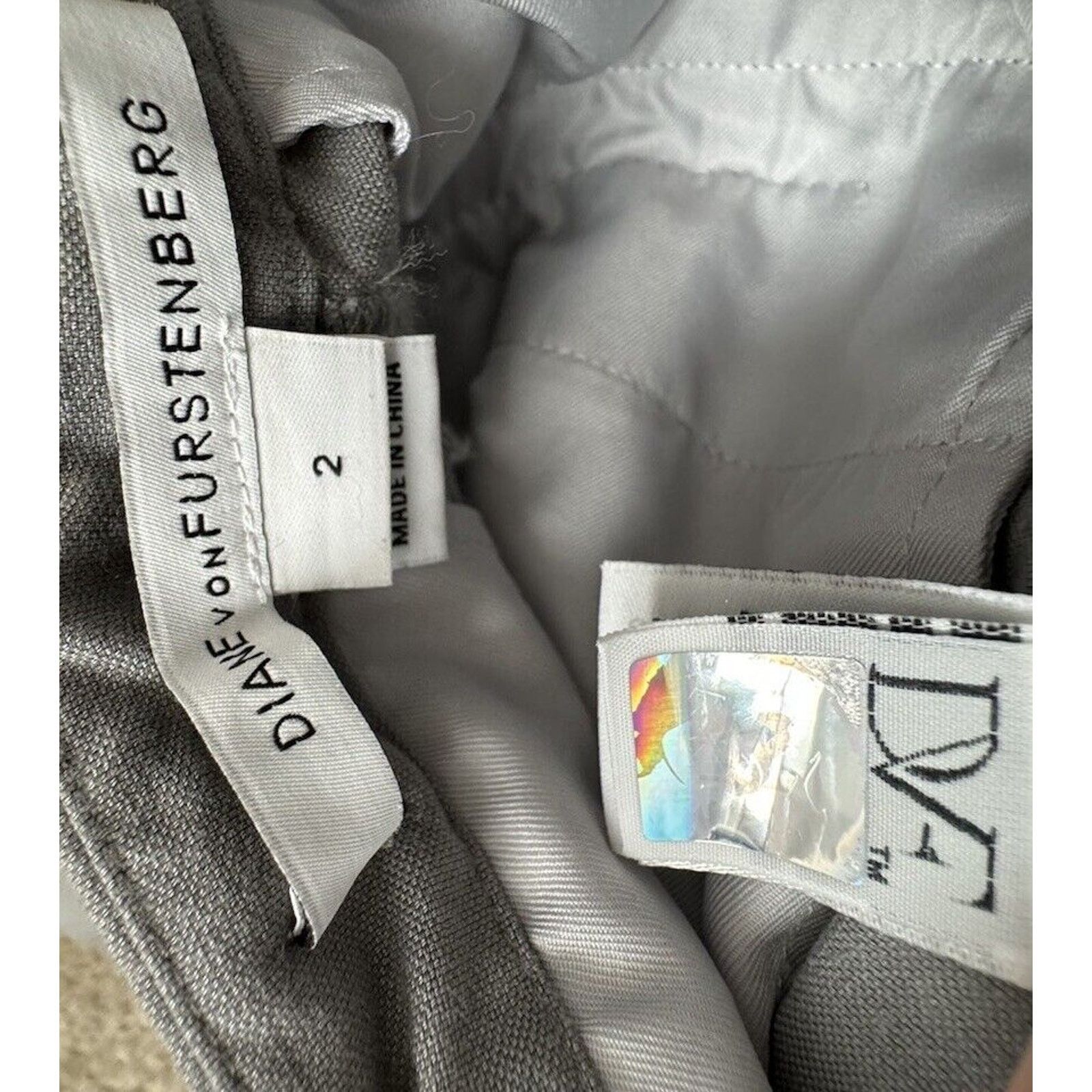 Diane von Furstenberg Diane Von Furstenberg Gray Boydion Wool Blend Shorts Women 2 Size 26" / US 2 / IT 38 - 8 Thumbnail