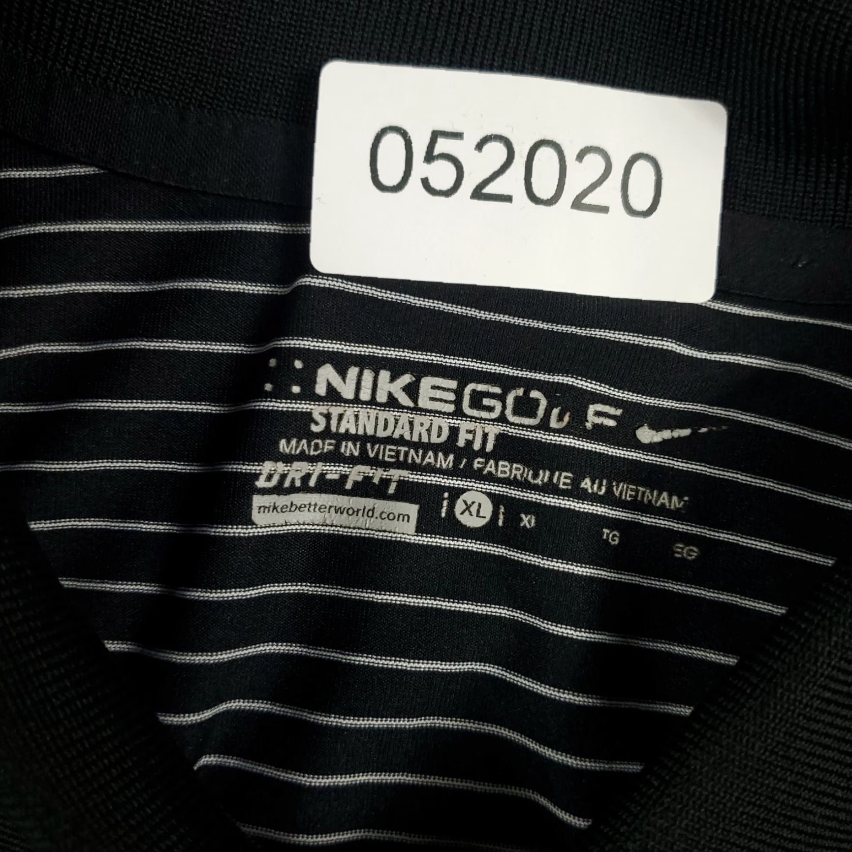 Nike Nike Polo Shirt Mens XL Black Striped Dri Fit Golf Casual Short Sleeve Size US XL / EU 56 / 4 - 7 Thumbnail